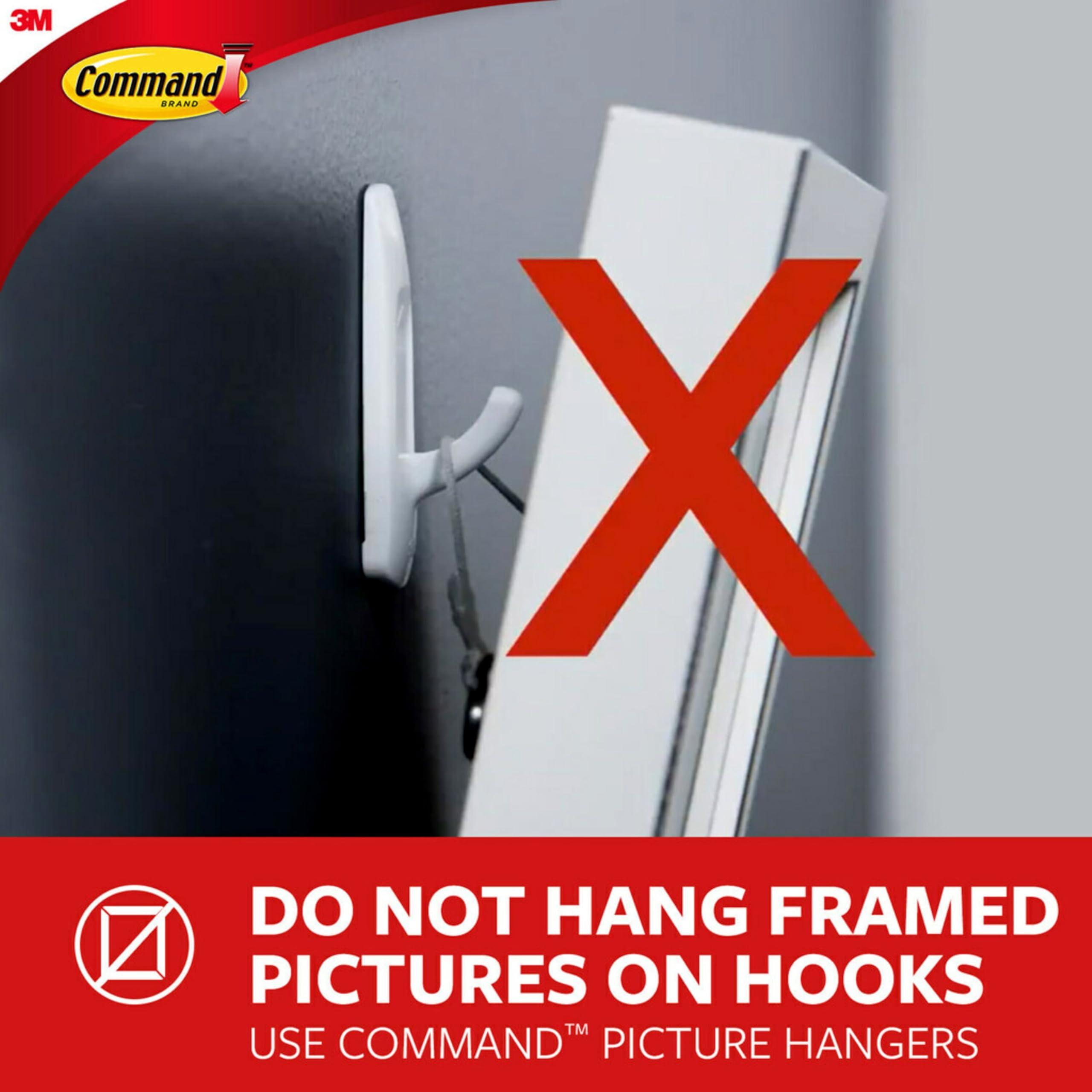 Command Medium Utility Hooks - 9 Pack White Damage-Free Adhesive Wall Hooks with 12 Command Strips - No Tools Needed for Hanging Organizers, Towels, Keys & Decor in Living Room, Bathroom, Kitchen & Office
