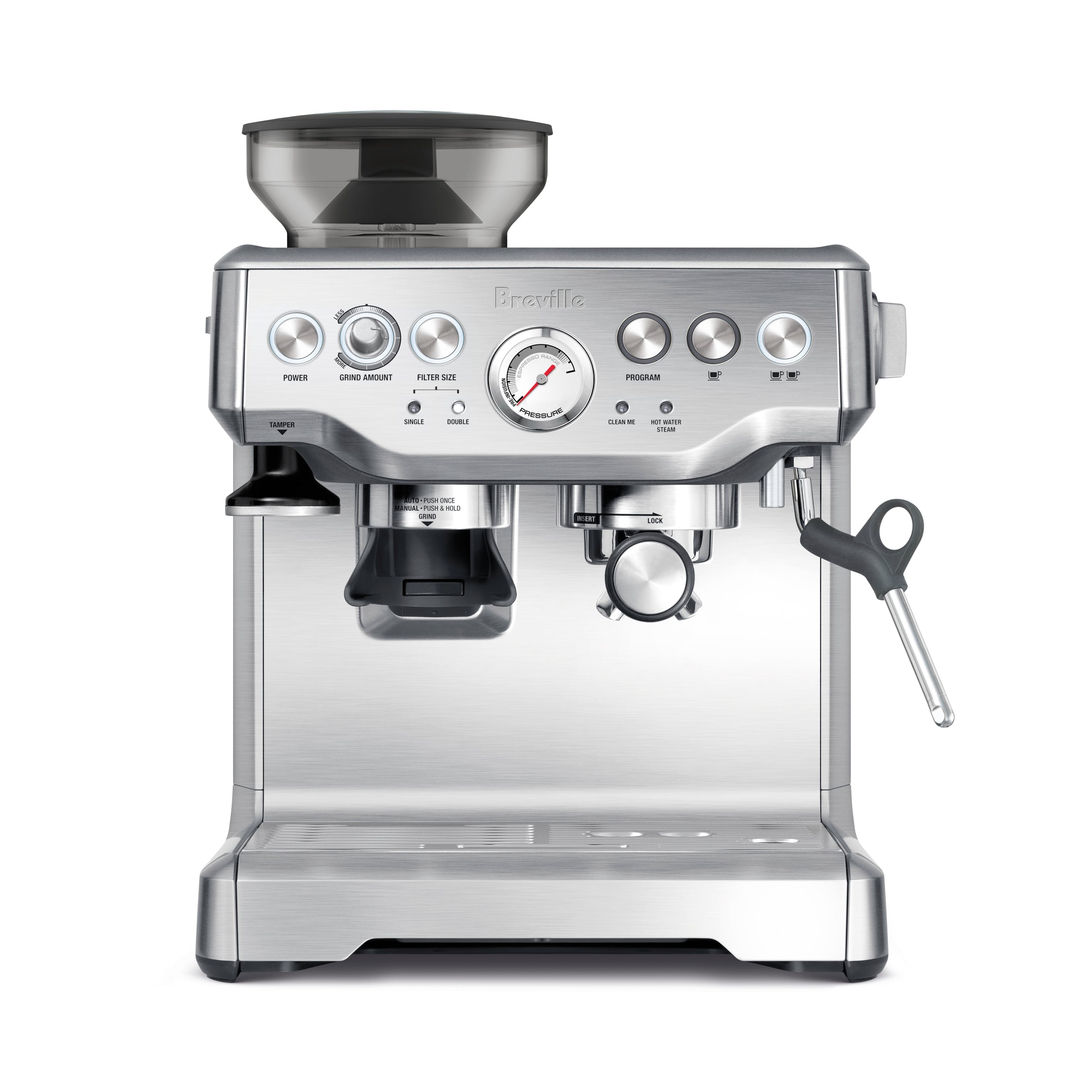 Breville Barista Express BES870XL Espresso Machine with Built-in Grinder - Professional Quality Coffee Maker for Home Baristas, Perfect for Espresso, Latte & Cappuccino Lovers