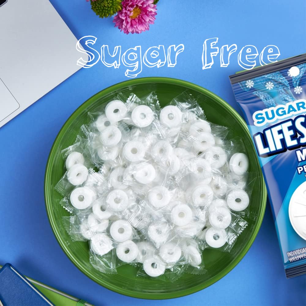 Sugar Free Life Savers Mints - Pep O Mint Flavor | 2-Pack (2.75oz Each) | Refreshing Hard Candy for Fresh Breath | Perfect for Holidays, Travel, Office & After Meals | Distributed by Common Classic Candy Company