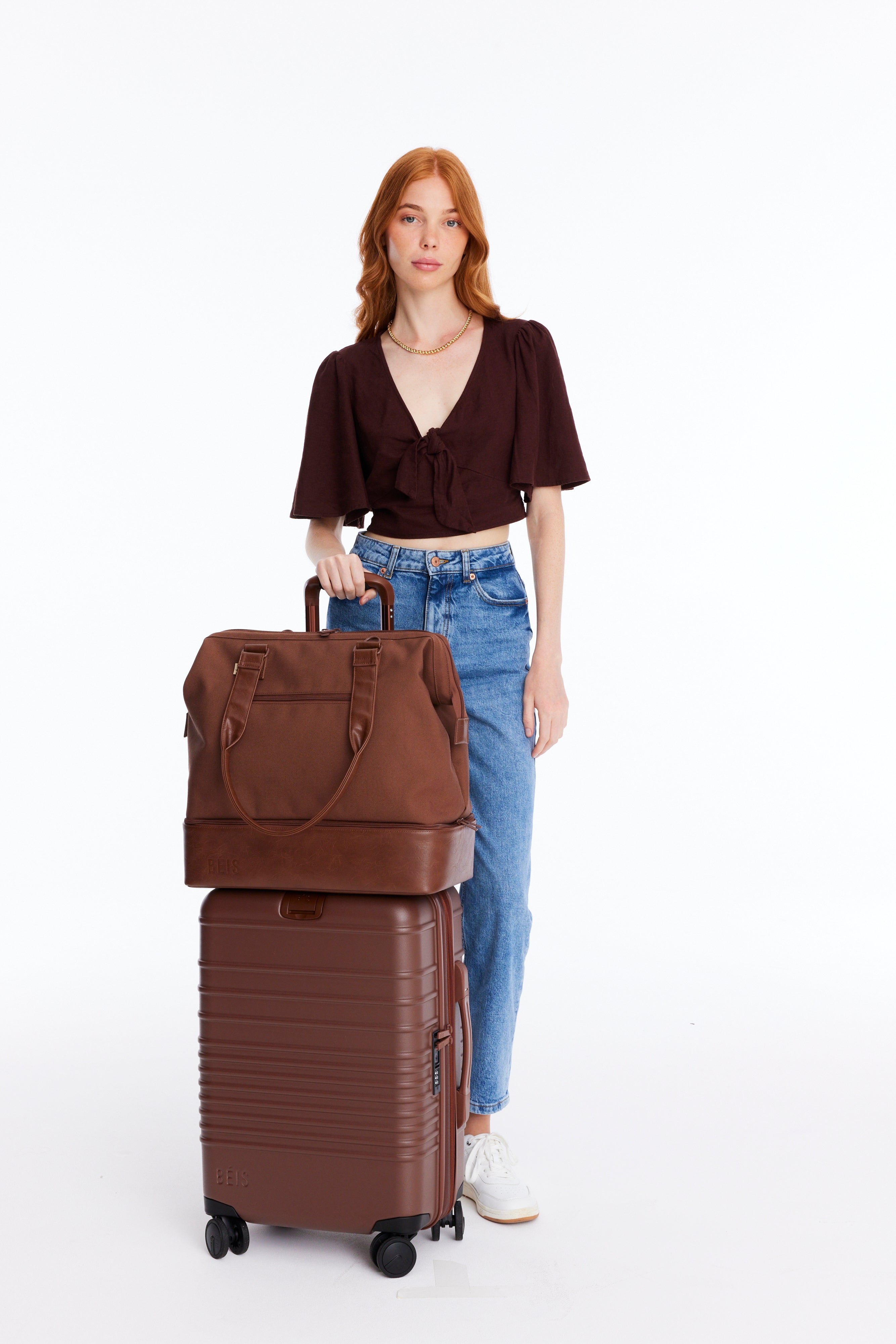 Maple Convertible Mini Weekender Bag - Stylish & Versatile Carry-On for Travel, Gym, or Weekend Getaways