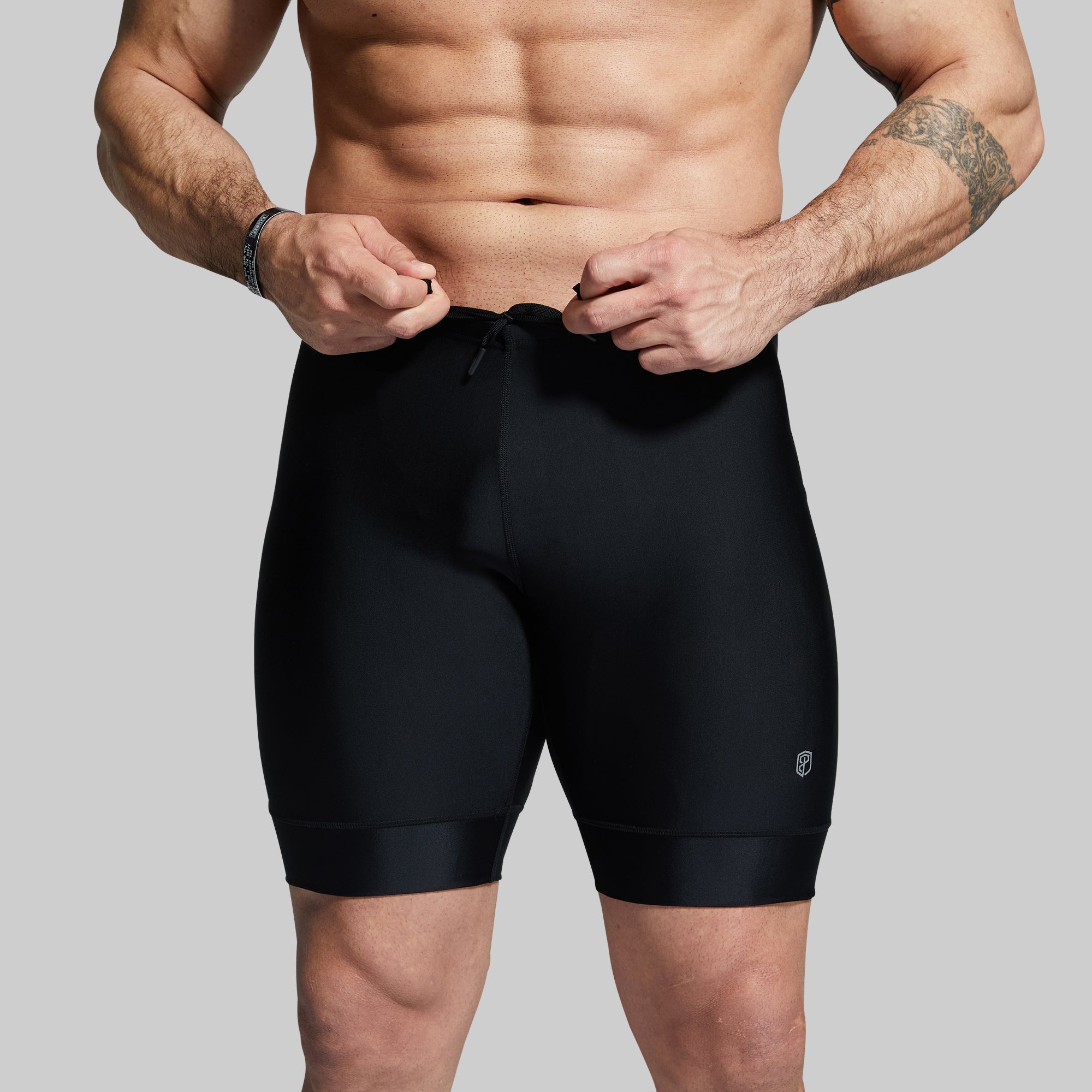 Men's Swim Jammer - Black Performance Swimwear for Competitive Swimming & Water Sports | Ideal for Lap Swimming, Triathlon Training & Beach Activities