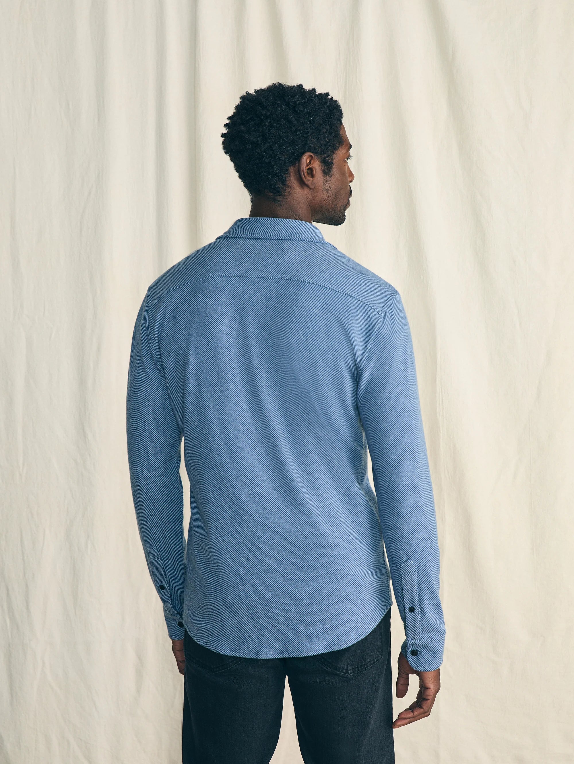 FAHERTY Men's Long Sleeve Double Pocket Sport Shirt - Casual Button Down Shirt for Golf, Work & Outdoor Activities