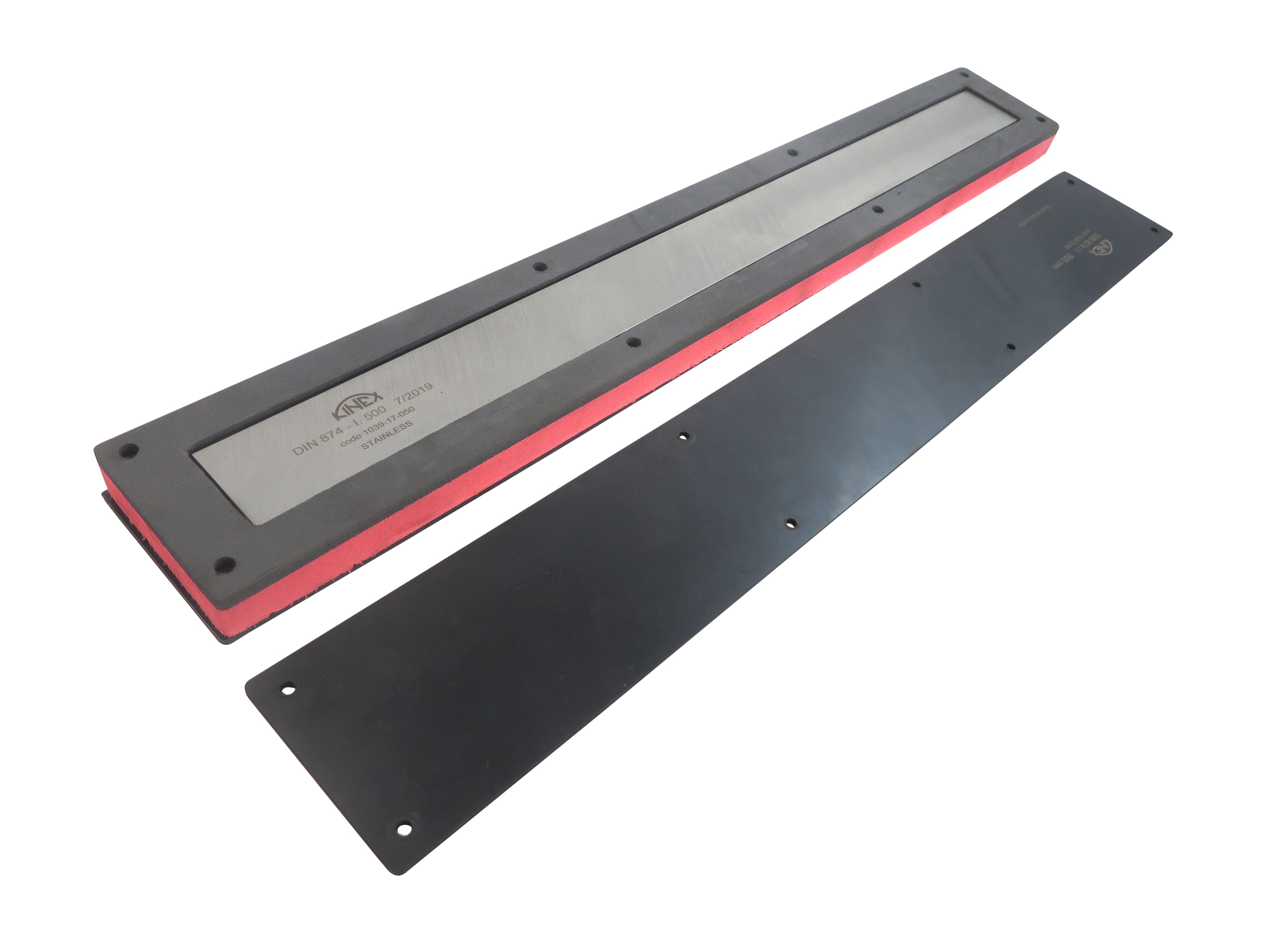 Precision Kinex Machinist Straight Edge Ruler DIN 874/1 - 300mm Stainless Steel Measuring Tool for Metalworking, Woodworking & Engineering Projects