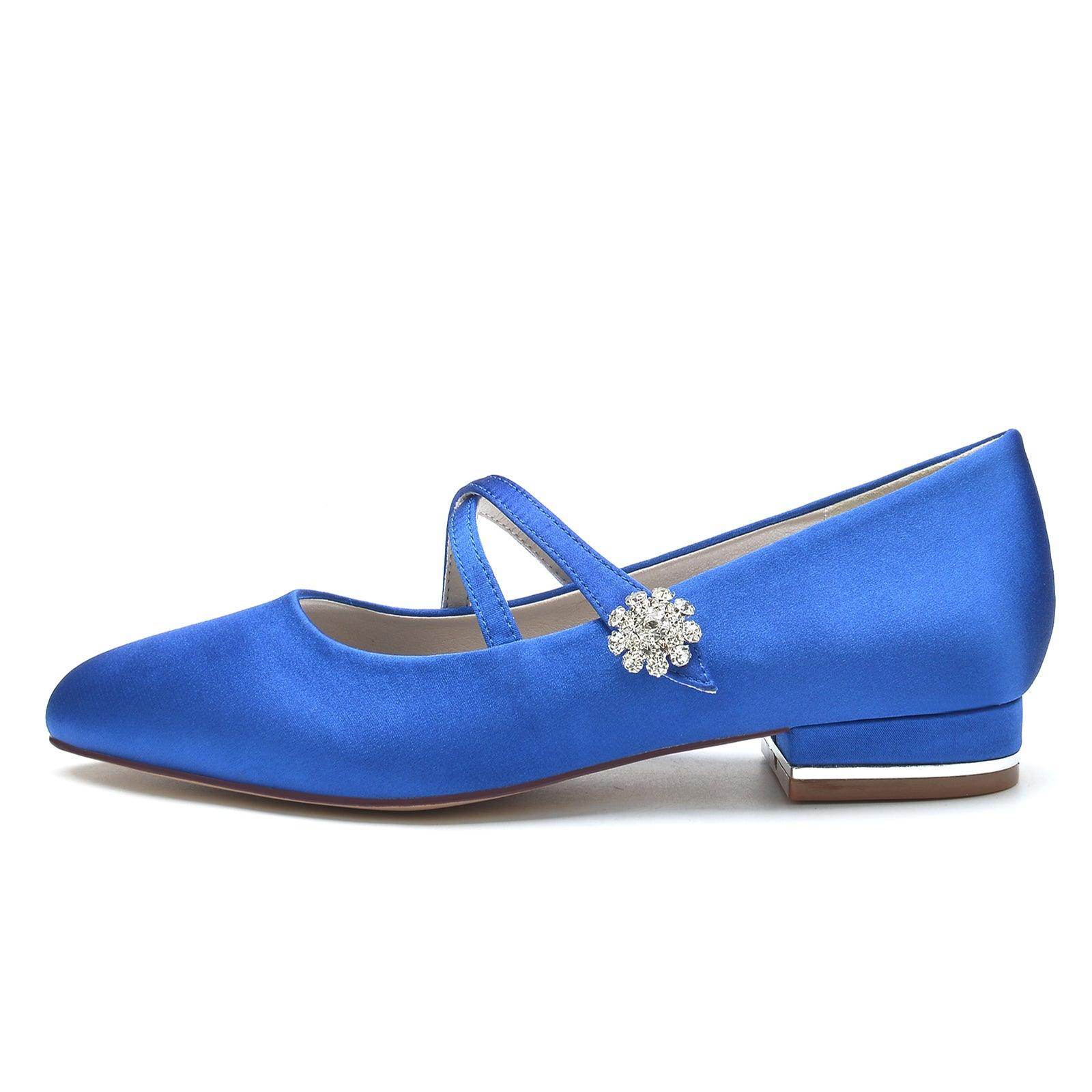 Flat Heel 2.5cm Silk-Like Comfortable Shoes CK0284 - Perfect for Office, Wedding & Casual Wear