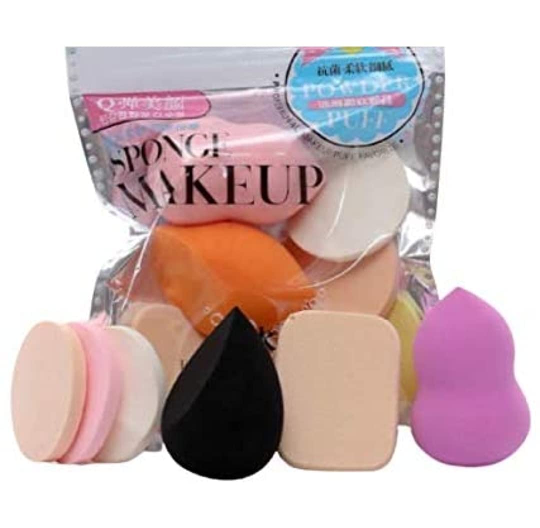 6Pcs Disposable Makeup Sponges - Round Beauty Blender & Cosmetic Applicator for Flawless Foundation, Powder & Liquid Makeup - Hypoallergenic for Sensitive & All Skin Types - Perfect for Daily Makeup, Travel & Professional Use