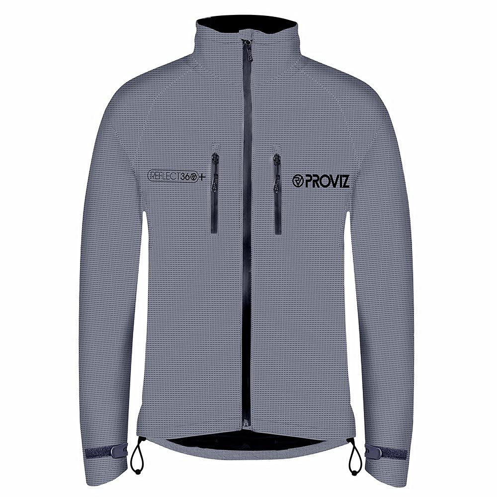 Proviz REFLECT360+ High Visibility Cycling Jacket for Men - Waterproof & Windproof Bike Jacket with 360° Reflective Technology - Perfect for Night Riding, Commuting & Outdoor Sports