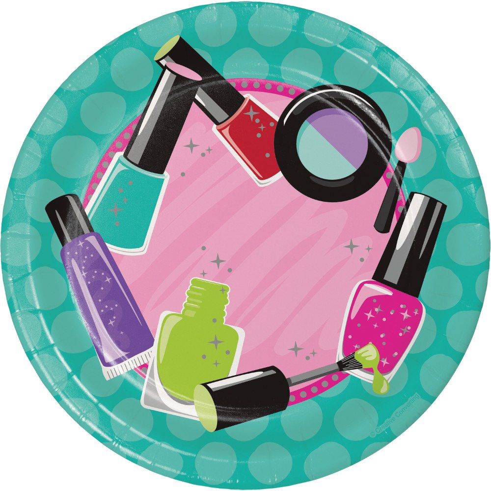 Creative Converting Spa Birthday Party Supplies Kit - Relaxing DIY Spa Theme Decorations for Girls, Teens & Women - Perfect for Birthday Parties, Bridal Showers & Girls Night Out