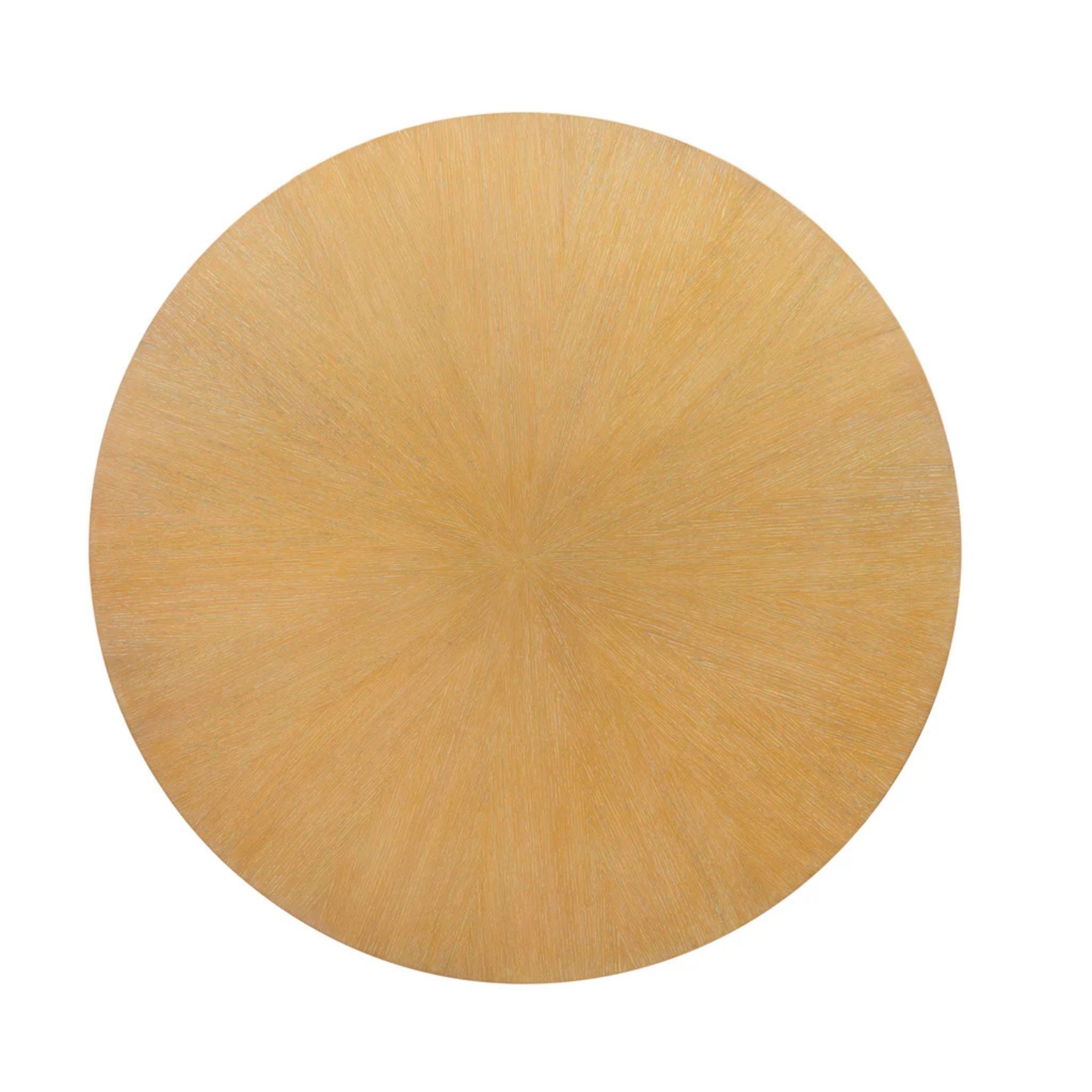 Handwoven Rattan Dining Table - Natural Wicker Round Table for Indoor/Outdoor Use - Perfect for Patio, Garden, or Dining Room Decor