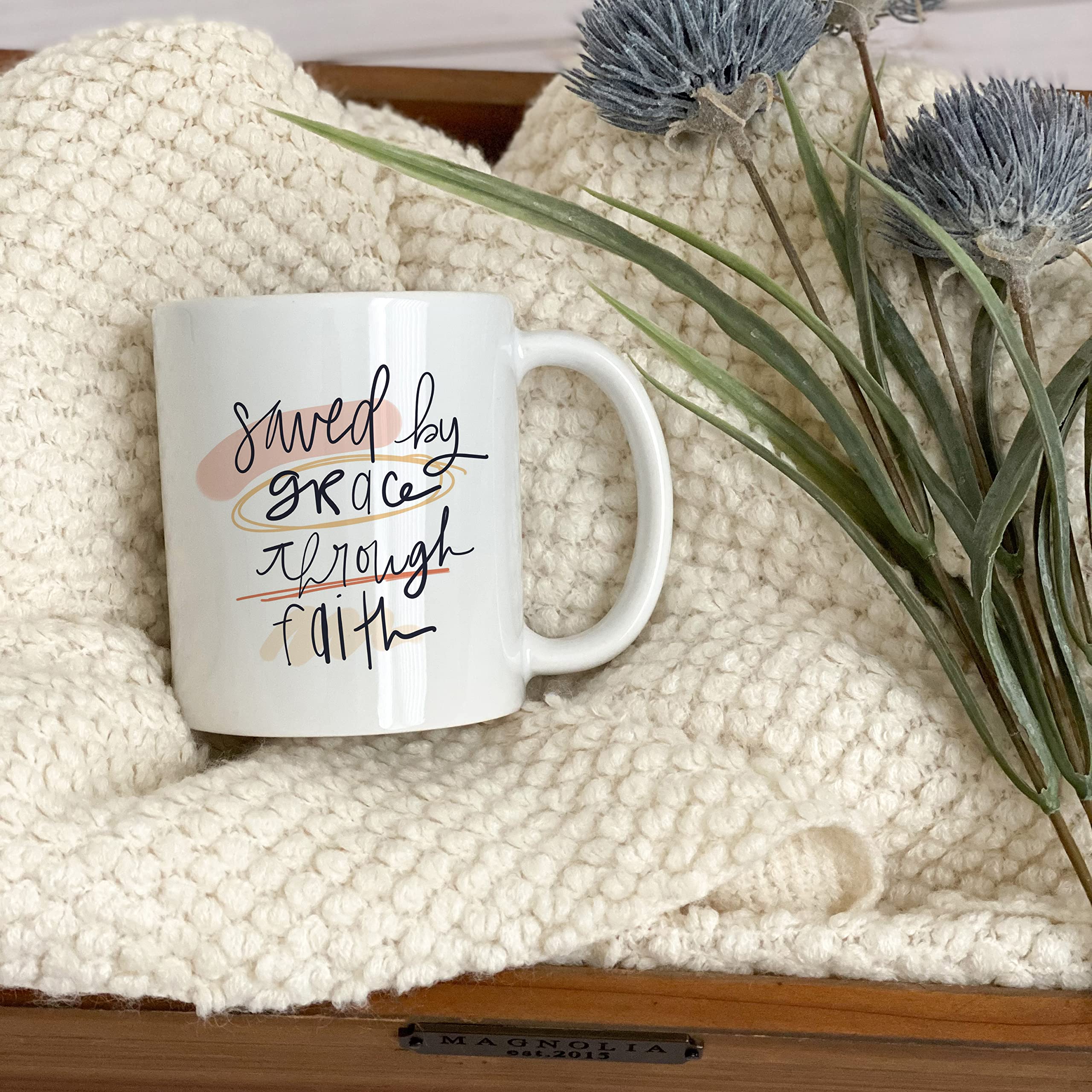 Christian Bible Verse Coffee Mug - Faith Gift for Home & Office Use