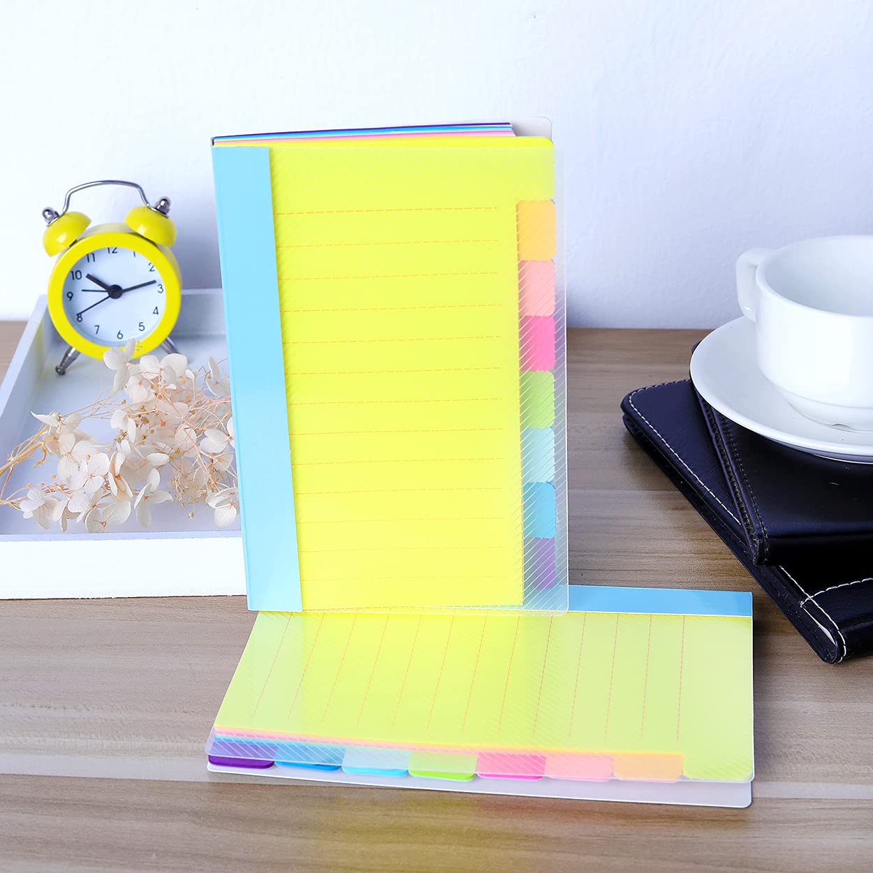 Vanpad Self-Stick Lined Note Tabs - 4x6 Inch Office & School Supplies, 64 Ruled Notes per Pack (4-Pack) - Perfect for Organizing Files, Books, Notebooks & Study Materials