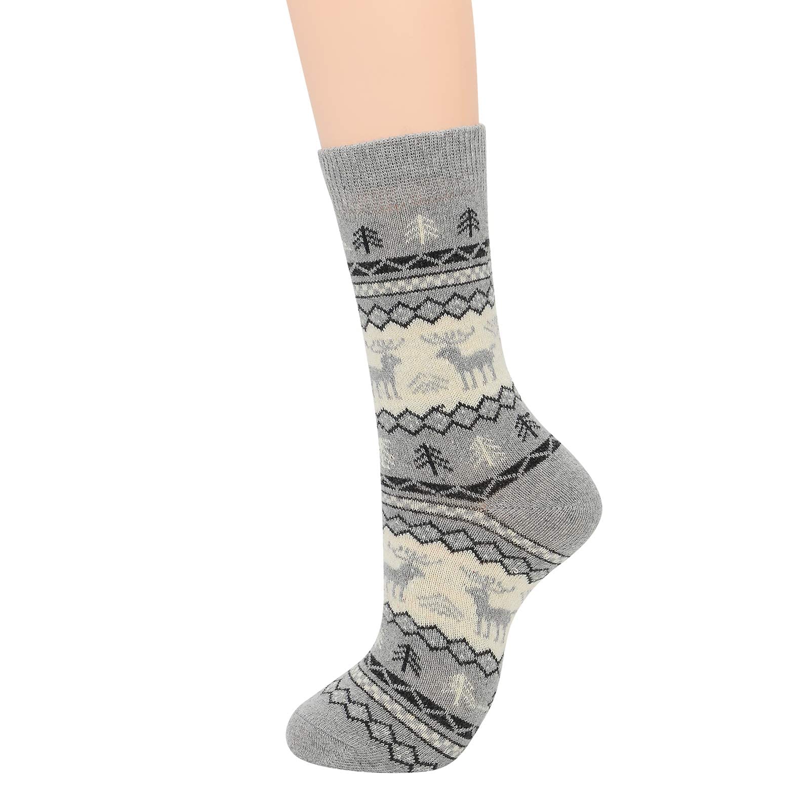 Women's Winter Warm Wool Socks - Soft Fuzzy Thermal Boot Socks for Cold Weather | Cozy Thick Fluffy Socks for Indoor, Outdoor & Snow Activities | American Fashion Trends