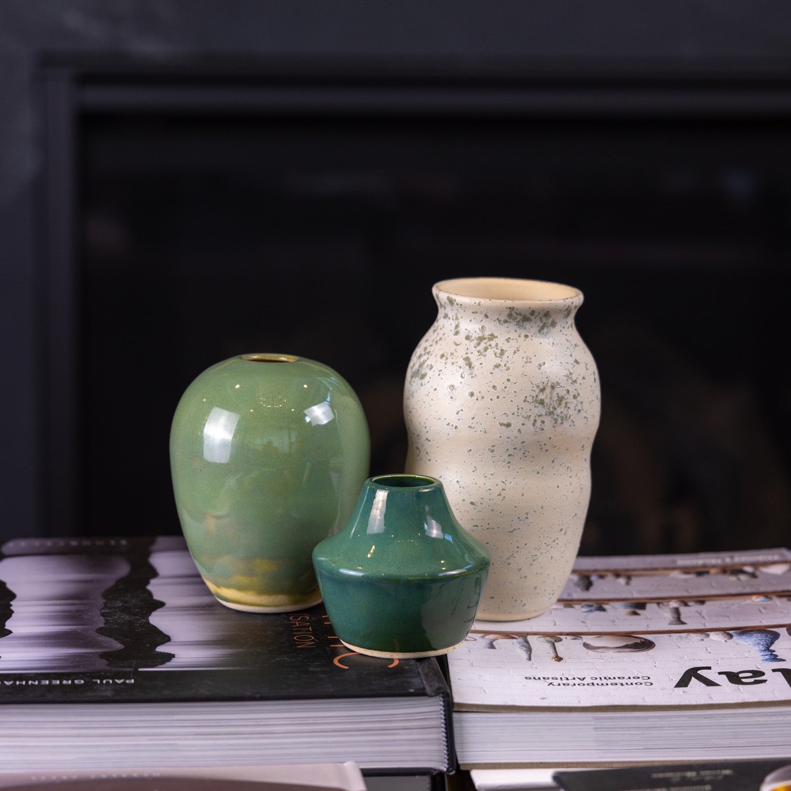 Medium Decorative Stoneware Bud Vase - Handcrafted Pot #107 for Fresh Flowers | Perfect for Home Decor, Wedding Centerpieces & Boho Chic Interiors