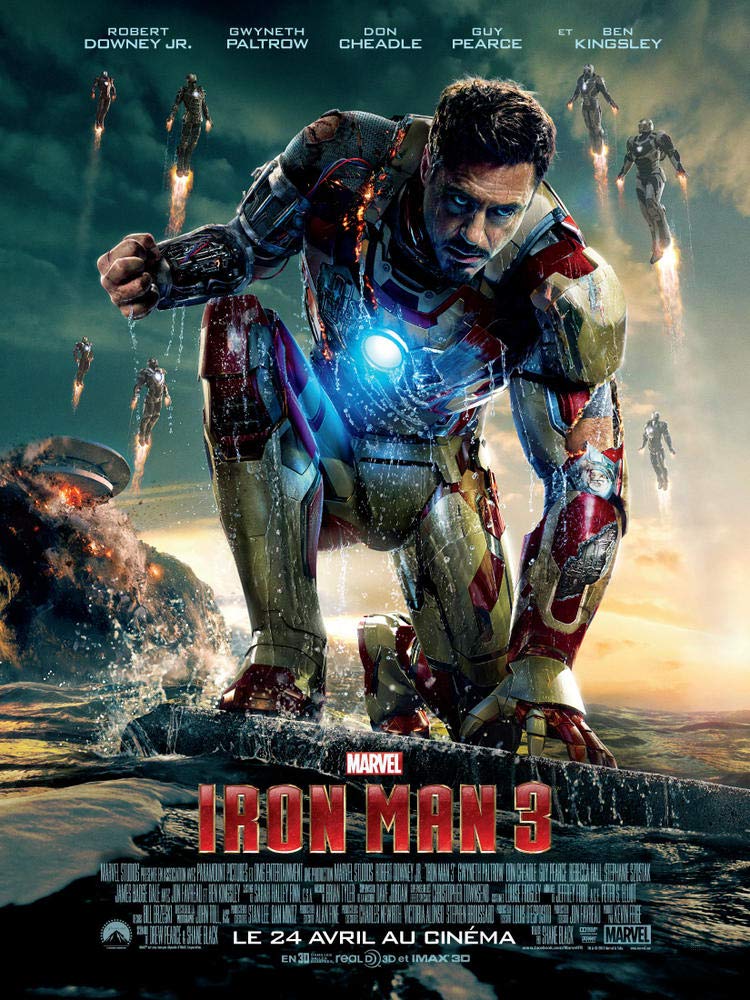 Iron Man 3 Blu-ray Movie - Marvel Superhero Action Film - Perfect for Movie Nights & Marvel Fans Collection