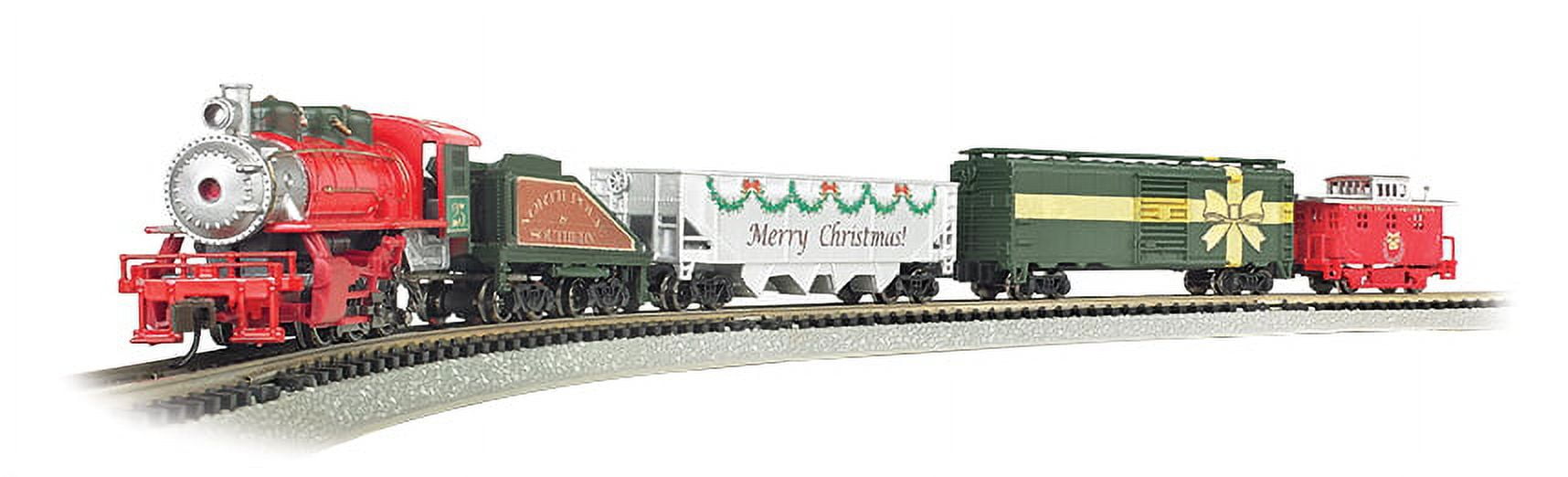 Bachmann Trains Merry Christmas Express N Scale Electric Train Set - Perfect for Holiday Displays, Model Railroads & Christmas Decorations