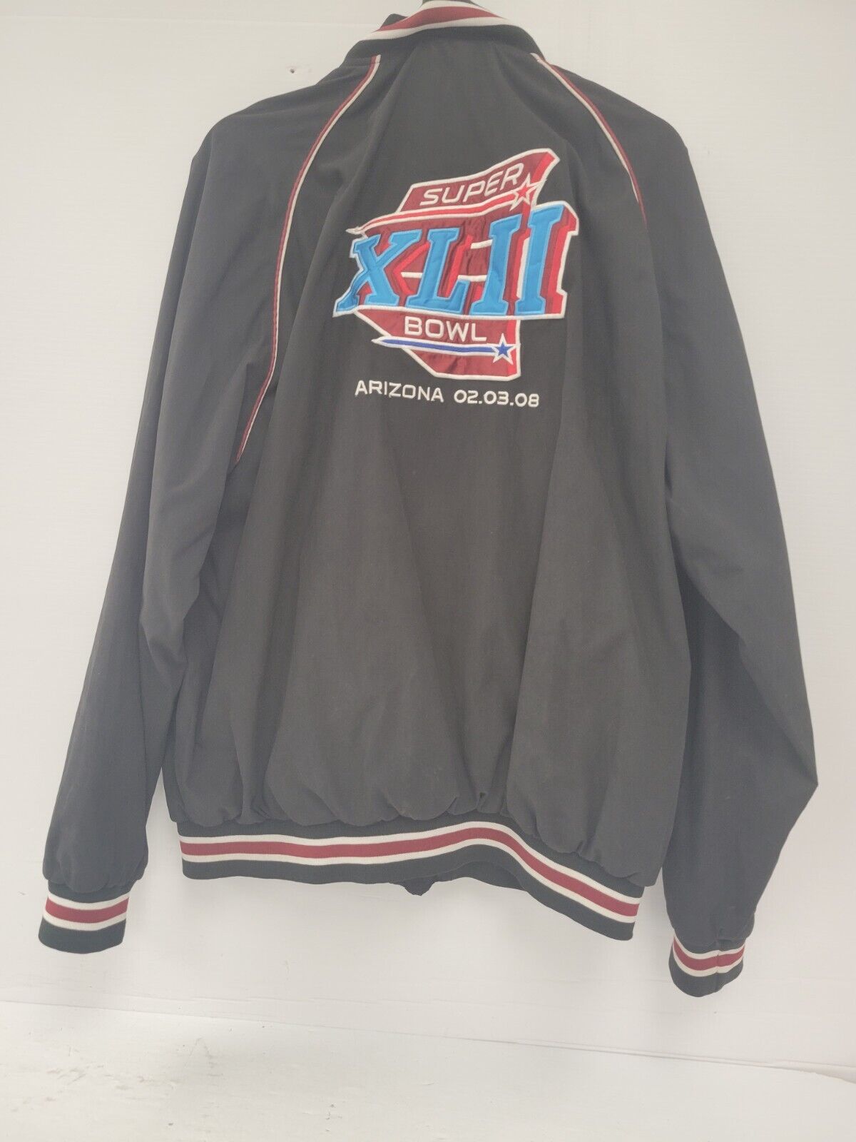 NFL Superbowl XLII Jacket for Men - Size XL - Officially Licensed Football Fan Gear for Game Day & Outdoor Activities