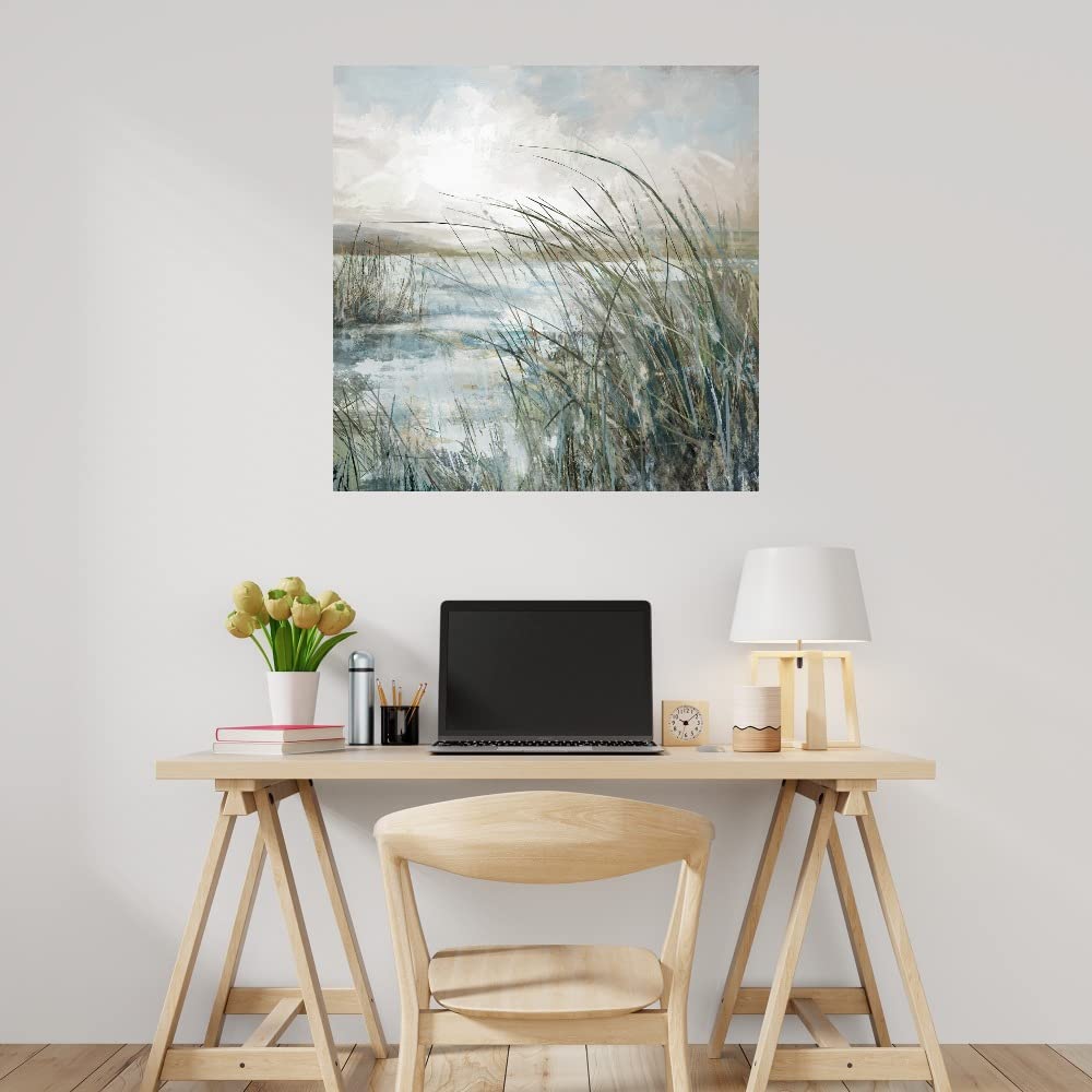 Beyond the Dunes Fine Art Canvas Wall Decor - 22x22 Inch Ready to Hang Painting for Living Room, Bedroom, Office & More | Modern Abstract Landscape Artwork by Artist Studio Arts | Perfect for Home, Office & Commercial Spaces