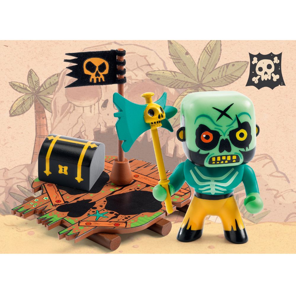 Djeco Arty Toys Skullapic - Creative DIY Craft Kit for Kids, Fun Halloween & Party Decorations - Perfect for Home, Classroom & Gift Giving