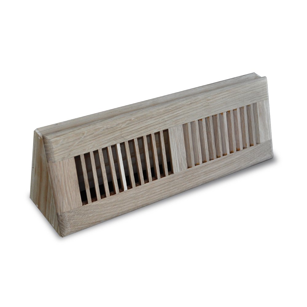Truaire C168-OBU 15-Inch Solid Oak Floor Baseboard Diffuser - Unfinished HVAC Supply Register for Home & Office | Perfect for Traditional & Modern Interior Design