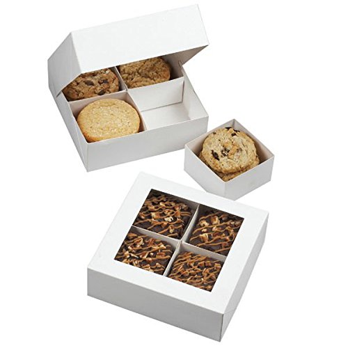 Wilton 4-Compartment Treat Boxes - 3-Pack for Homemade Desserts & Gifts | Baking & Party Favors