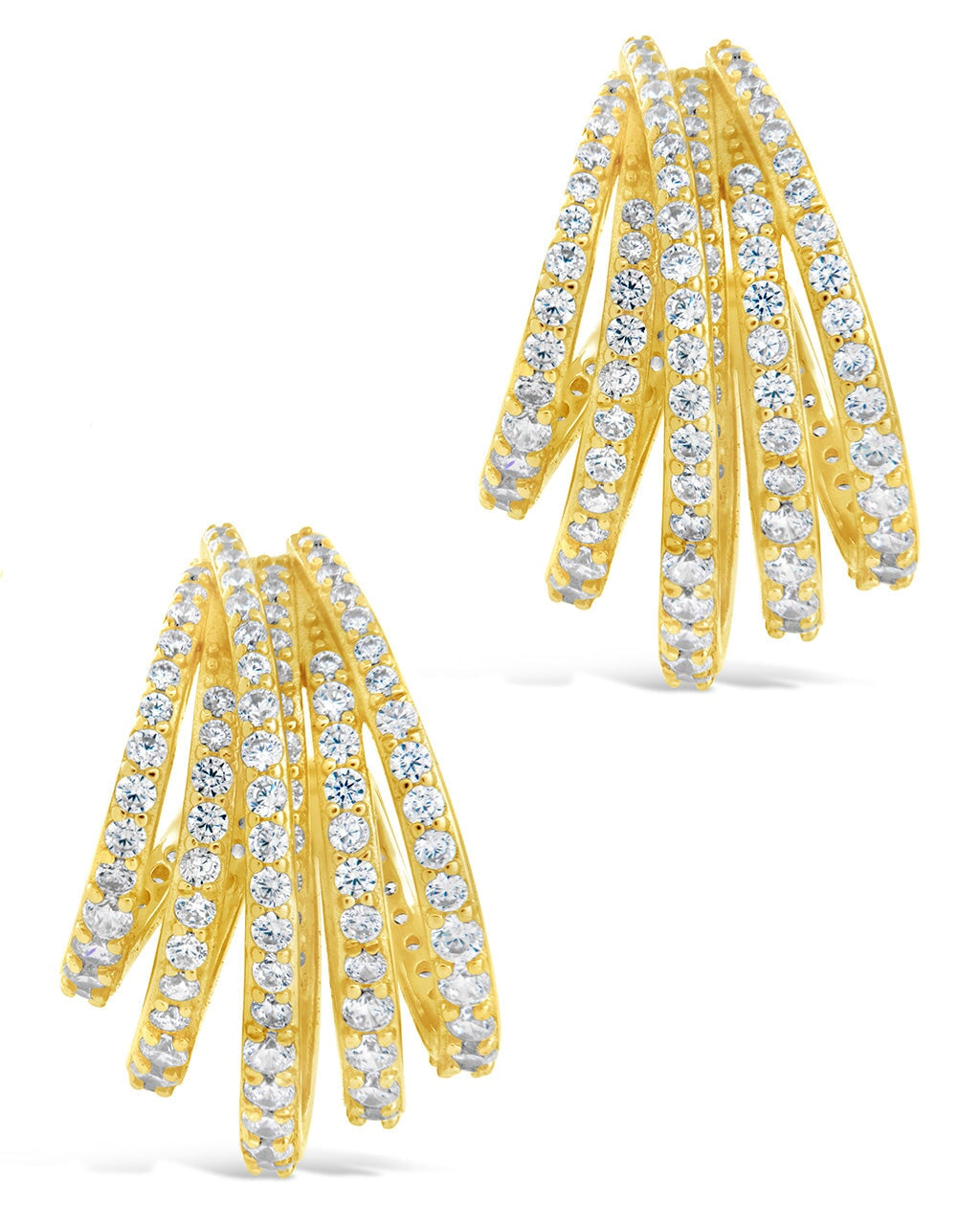Stylish Jenny CZ Statement Hoop Earrings - Sparkling Cubic Zirconia Fashion Jewelry for Women | Perfect for Parties, Weddings & Everyday Wear