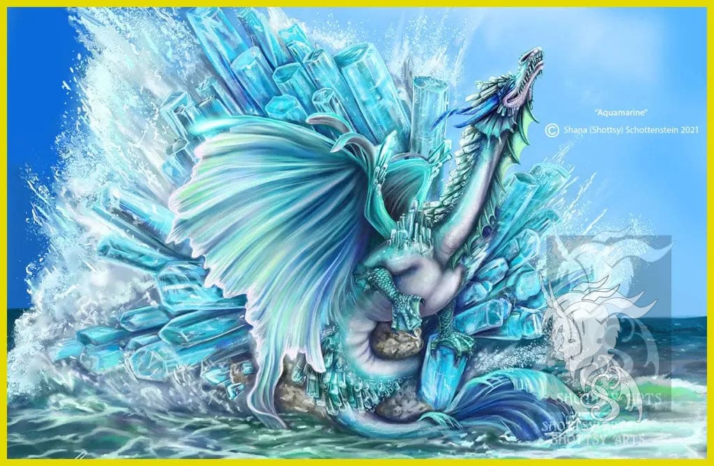Exquisite Aquamarine Dragon Pendant - Handcrafted Jewelry for Women & Men - Perfect for Gifts, Cosplay & Fantasy Collections