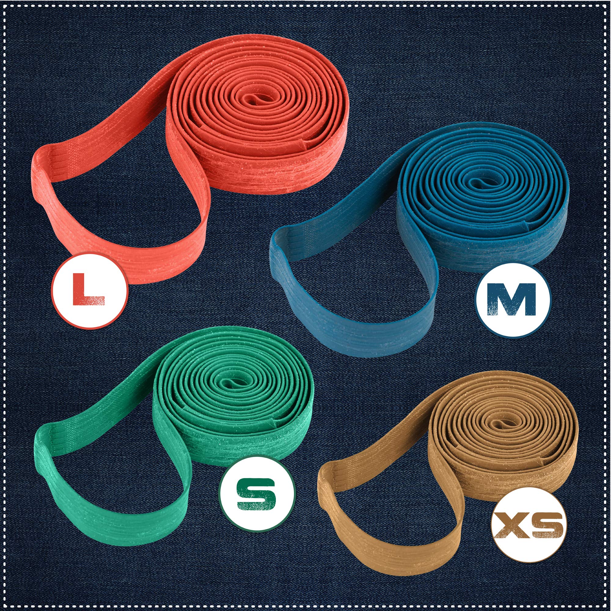 Kitchentoolz 48 Pack Heavy Duty Rubber Bands for Moving - Extra Large Stretch Bands (25