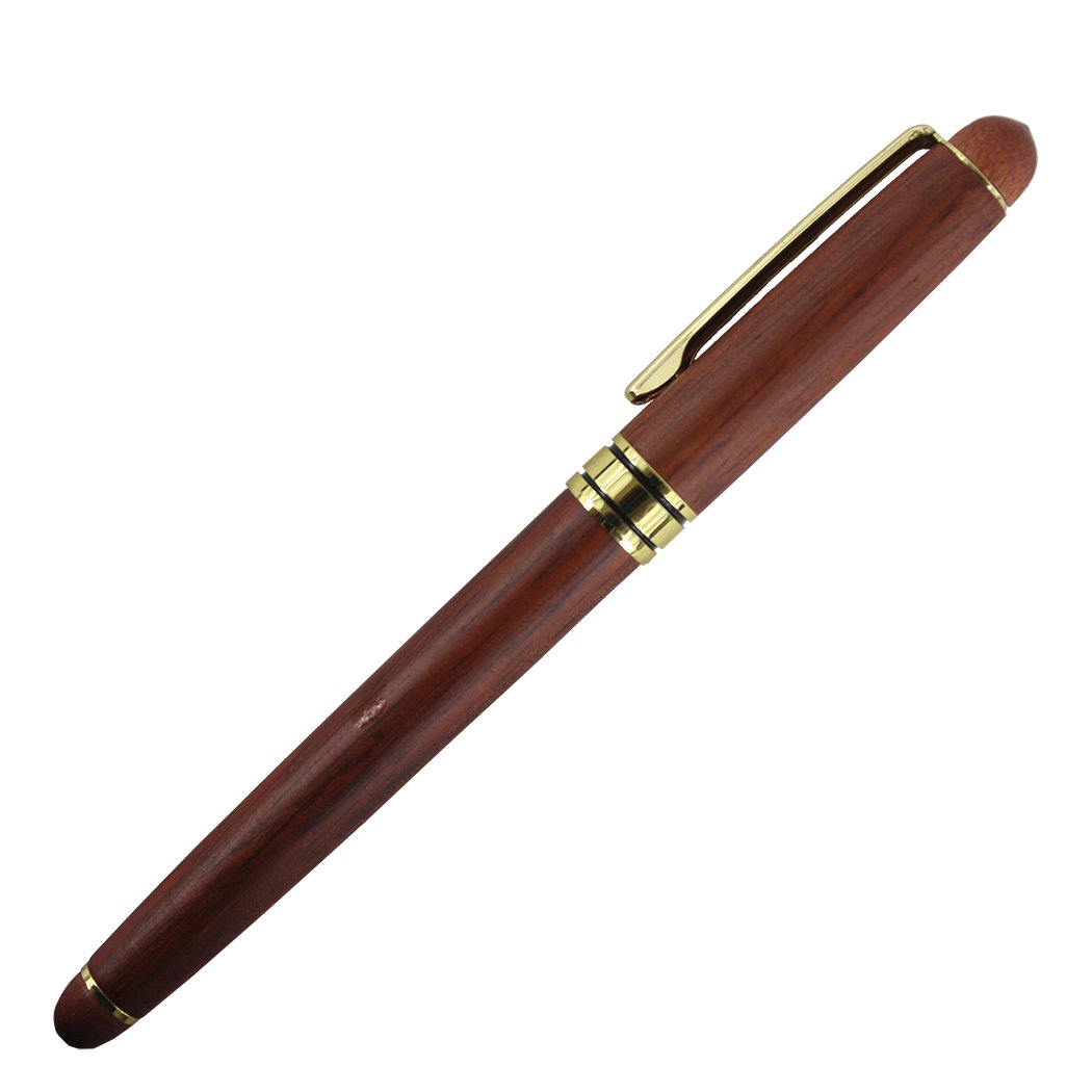 Premium Gullor Redwood Fountain Pen with Luxury Gift Box - Elegant Writing Instrument for Calligraphy, Journaling & Gifting (Ideal for Professionals, Students & Pen Enthusiasts)