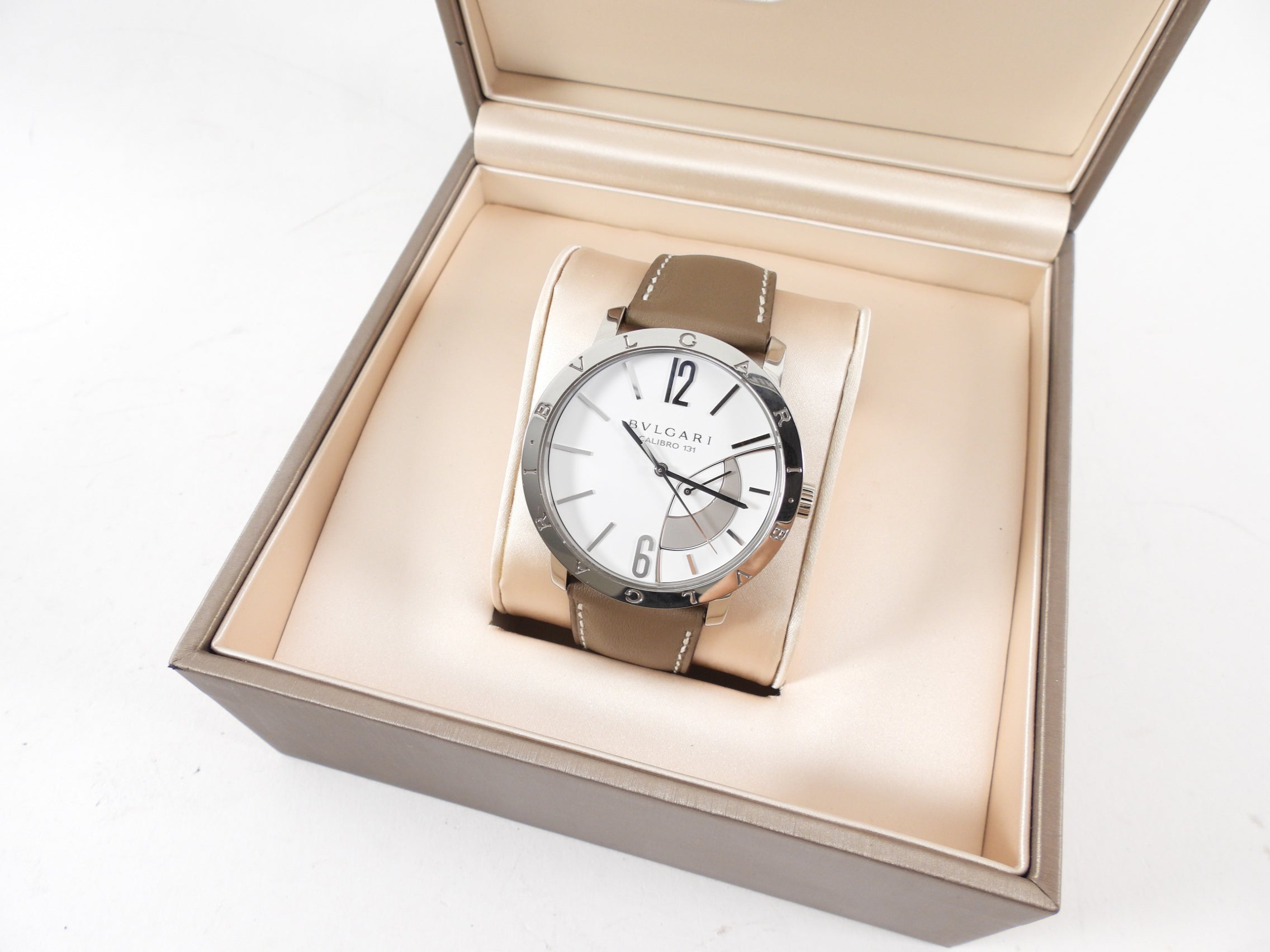 Bvlgari Calibro 43mm Stainless Steel Automatic Power Reserve Men's Watch 101870 - Luxury Dress Watch for Business & Formal Occasions
