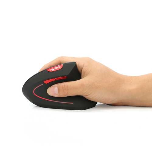6D Rechargeable 2.4GHz Wireless Vertical Mouse - 2400DPI Ergonomic Gaming Mouse for PC & Laptop - Perfect for Office Work, Graphic Design & Long Gaming Sessions