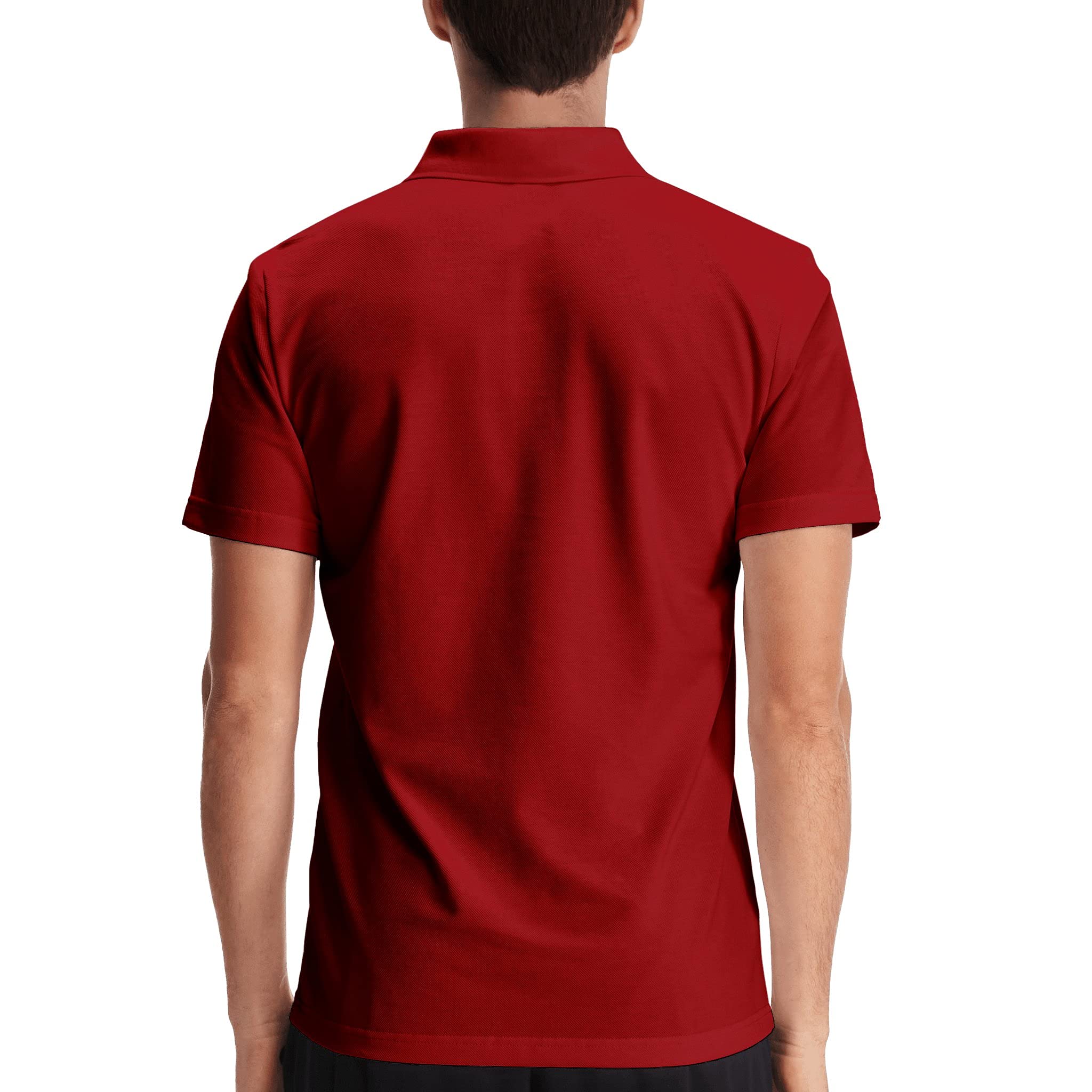 Faith Jesus Cross Embroidery Logo Men's Religious Polo T-Shirt - Short Sleeve Christian Apparel for Summer Wear - Church, Bible Study & Everyday Comfort