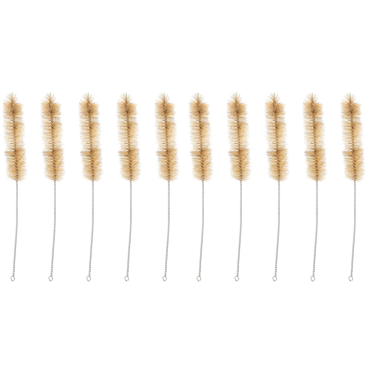 Baluue 20 Pcs Nylon Test Tube Cleaning Brushes - Chemistry Lab Bottle Brush Set for Pipettes, Drinking Straws & Small Tubes - Perfect for Science Experiments, Home Brewing & Kitchen Use