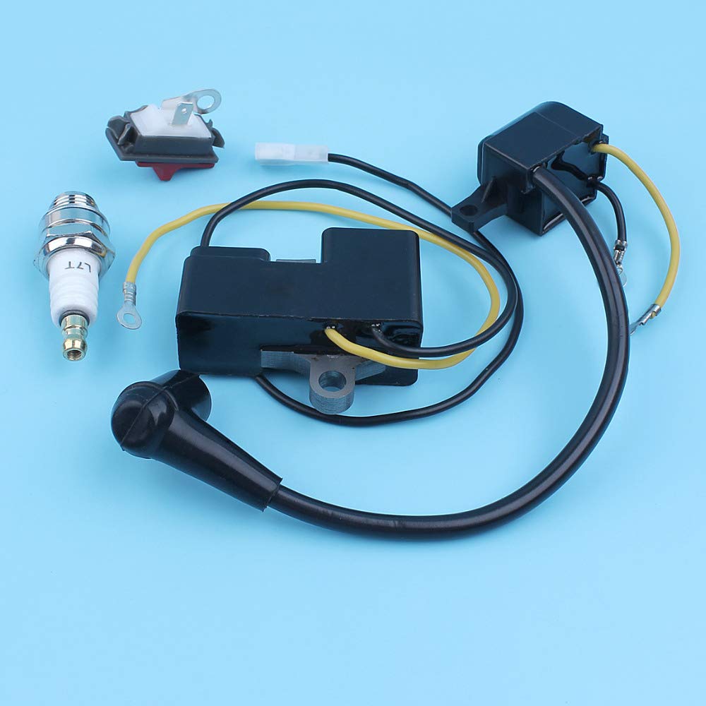 Husqvarna 61 66 266 162 & Jonsered 630 670 Super II Champ Chainsaw Ignition Coil Magneto Module Set (Part #501516201/501617201) - High-Performance Replacement Parts for Smooth Chainsaw Operation in Wood Cutting & Forestry Work