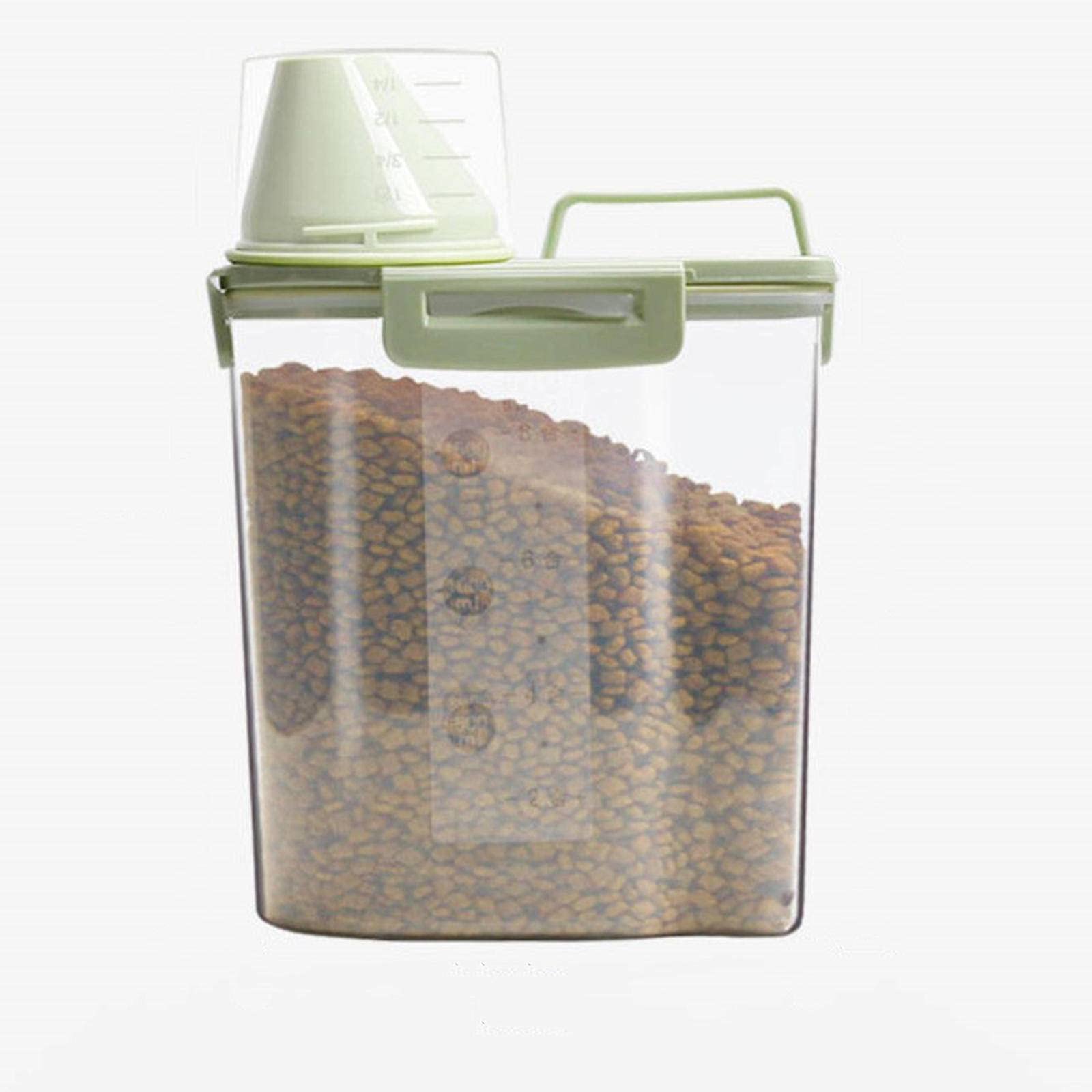 NC Pet Food Storage Bucket - 1500ML Airtight Moisture-Proof Container for Cat & Dog Food - Pink Pet Supplies for Freshness Preservation | Perfect for Home, Travel & Outdoor Use