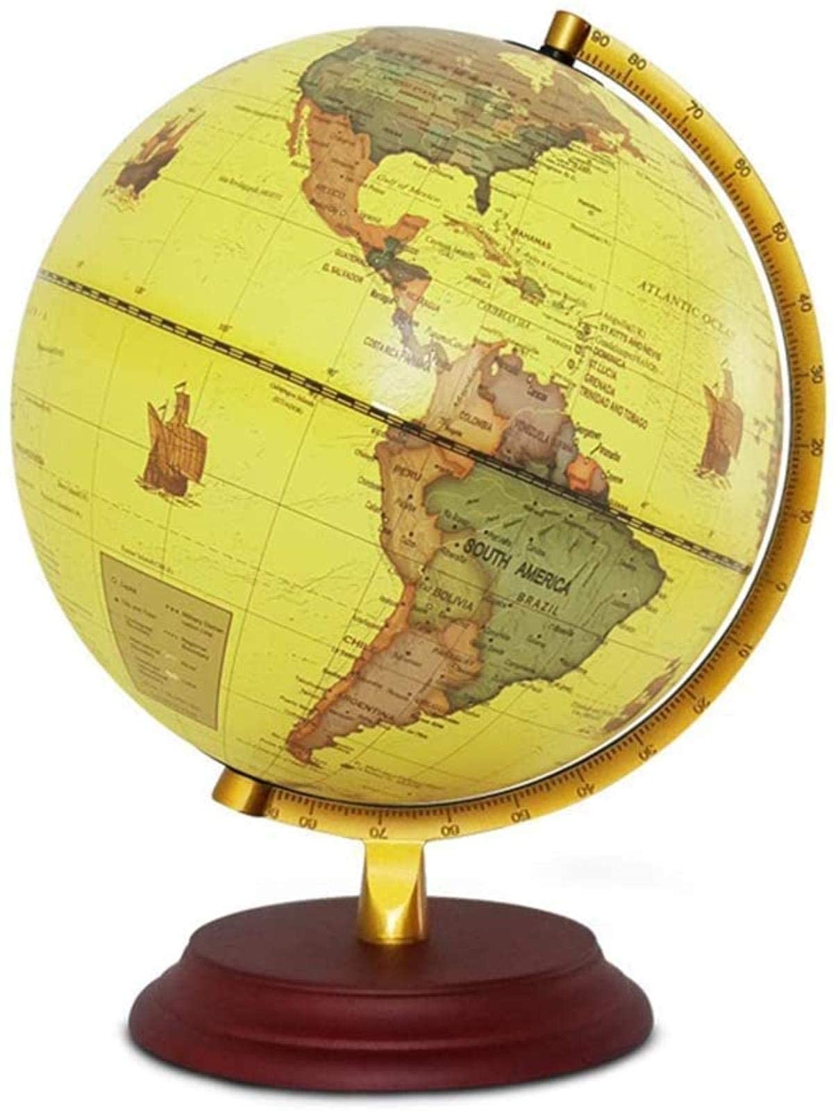 Educational World Globe for Kids & Adults - Interactive Geographic Learning Toy, Desktop Decoration for Office & Home, Perfect for Classroom, Study Room & Gift Giving