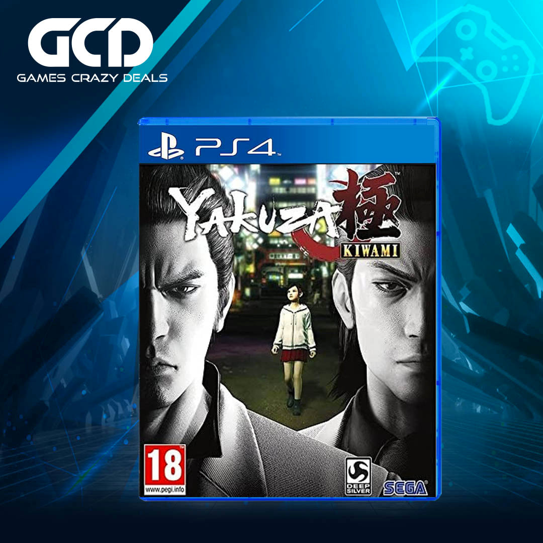 Yakuza Kiwami PS4 Game - Playstation Hits Edition (Region Free) - Action Adventure for Adults | Perfect for Crime Drama Fans & Open-World Gaming