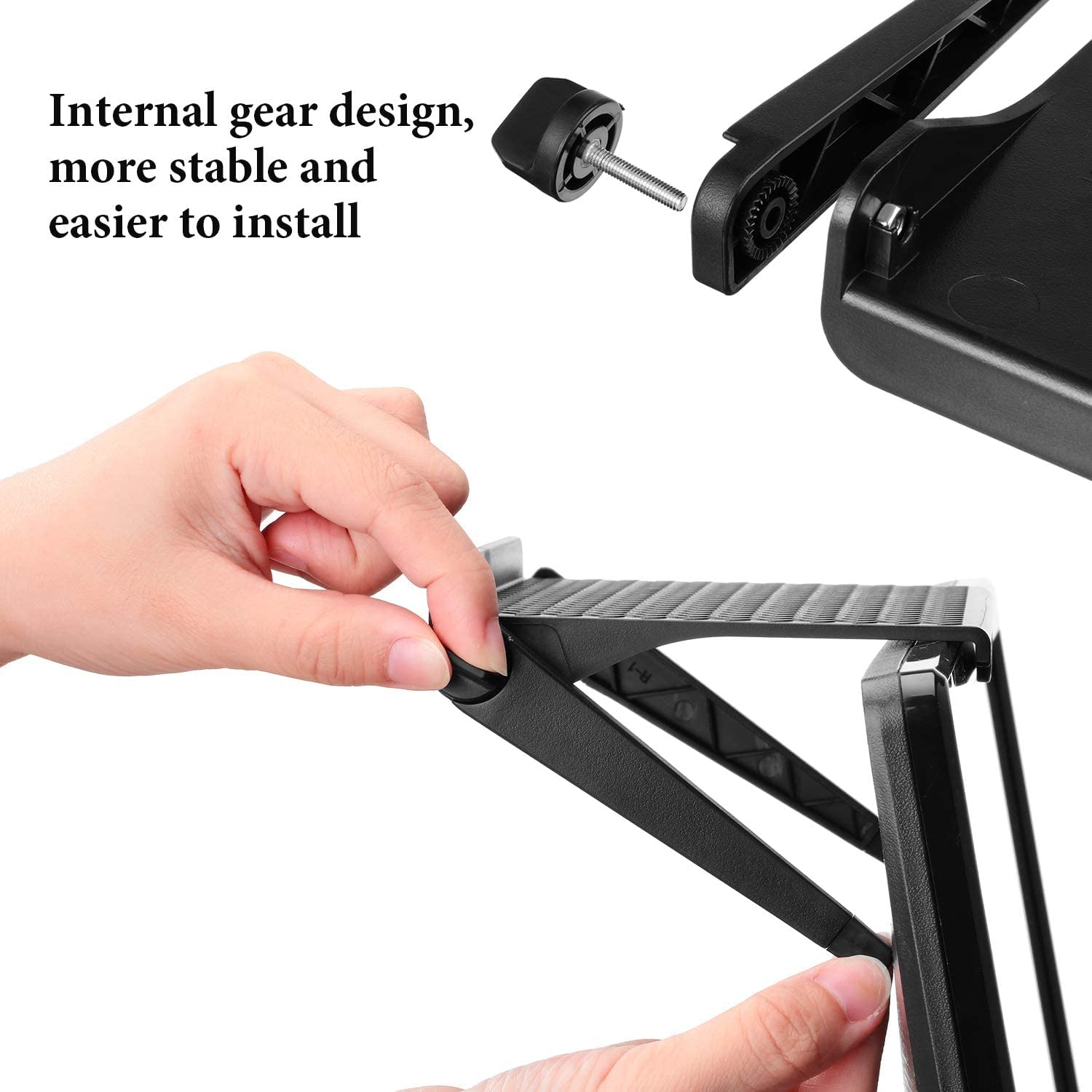 Adjustable Floating TV Shelf - Universal Mount for Apple TV, Game Consoles, Routers & Media Box (11.8