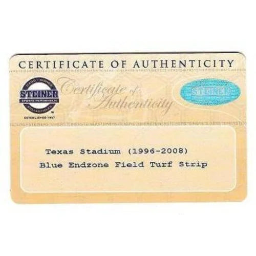 Authentic Dallas Cowboys Texas Stadium Game-Used End Zone Turf with COA Collage #D/25 - Perfect for NFL Memorabilia Collectors & Cowboys Fans Display