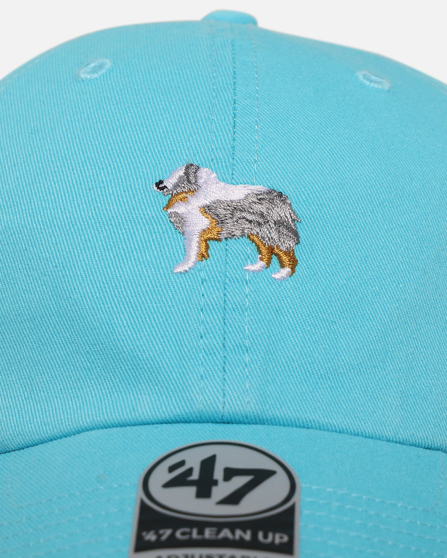 47 Brand Australian Shepherd 'Dog Collection' 47 Clean Up Strapback Blue Hat - Adjustable Snapback Cap for Dog Lovers, Perfect for Outdoor Activities, Hiking and Casual Wear