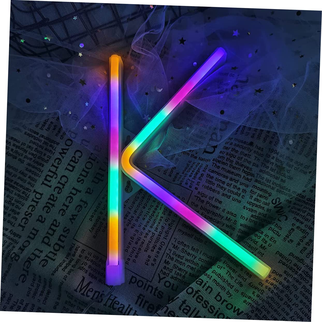 Jojofuny Neon LED Light Decor - Custom English Letters Wall & Ceiling Lamp for Bedroom, Game Room, Bar - Cool Night Light for Teens, Adults, Boys & Girls