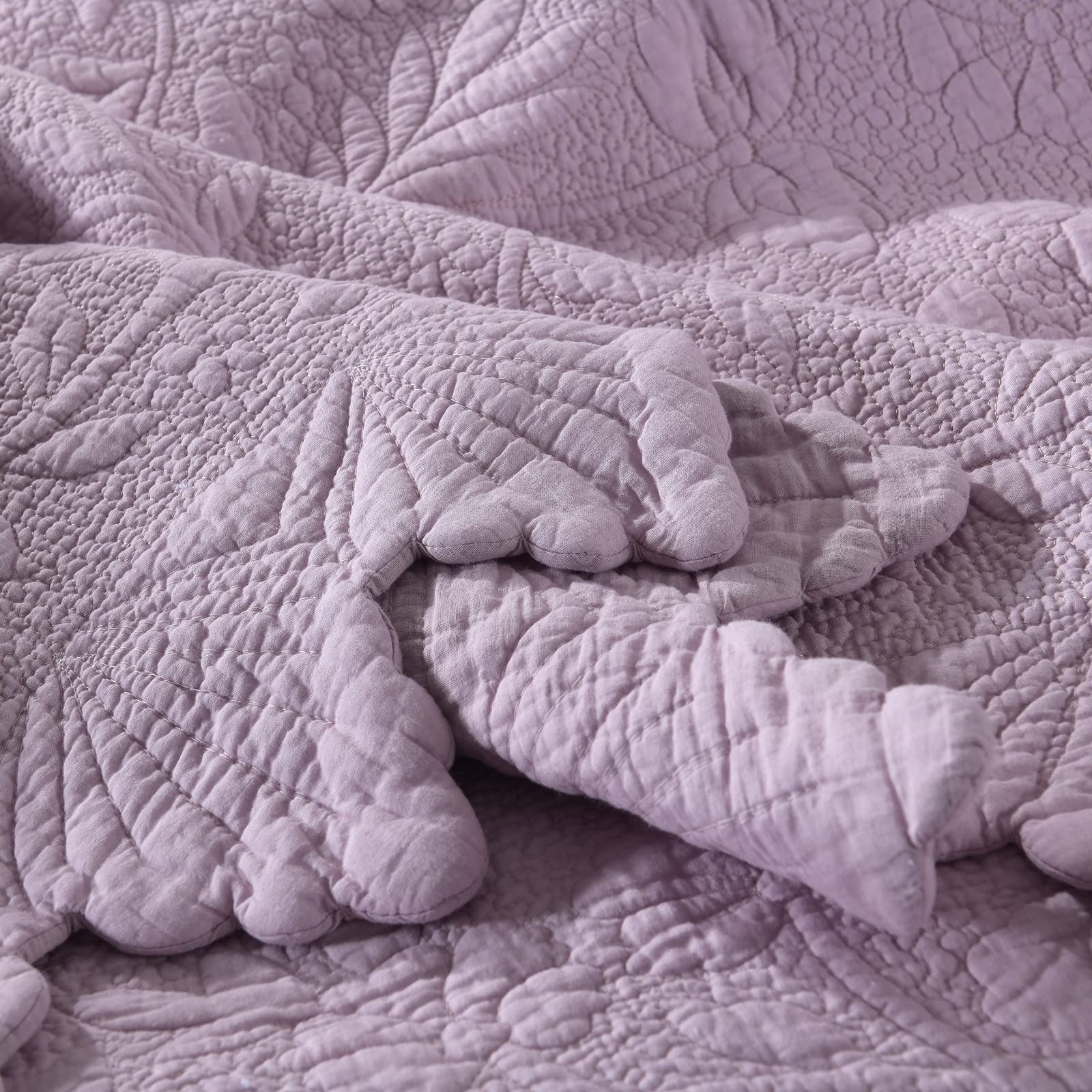 Luxury 3-Piece Bedspread Quilt Set Full/Queen/King Size - 100% Cotton Reversible Coverlet, Soft & Lightweight All-Season Bedding - Pink, 250x270cm - Perfect for Master Bedroom, Guest Room & Cozy Home Decor