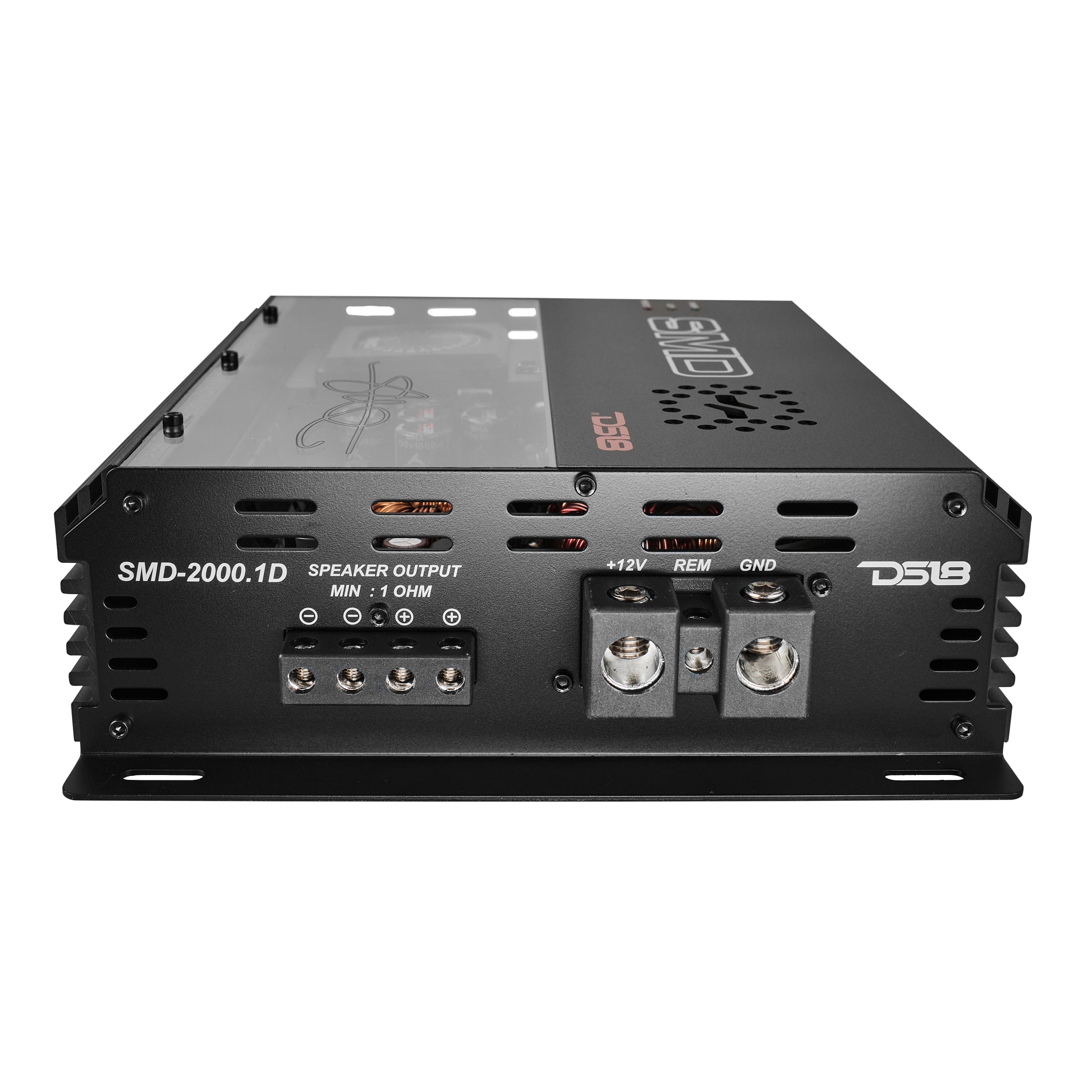 Steve Meade Designs SMD Monoblock Amplifier 2000W RMS at 1 Ohm - VM1 Voltmeter & Digital LED Display for Car Audio Systems - Perfect for Bass Competitions and Custom Car Stereo Upgrades