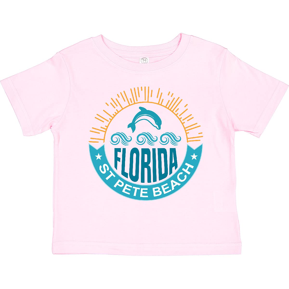 Inktastic St Pete Beach Florida Vacation Toddler T-Shirt - Soft Cotton Tee for Boys & Girls - Perfect Beach Trip Souvenir & Family Travel Outfit