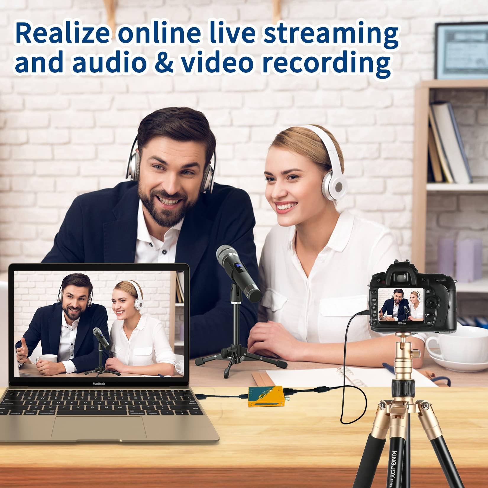 AVMatrix UC2018 Game Capture Card - SDI/HDMI to USB 3.1 Gen1 (USB 3.0) Converter - 1080p 60fps Live Streaming Device for Gaming, Video Recording & Content Creation