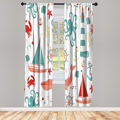 Pale Teal Red and Coral