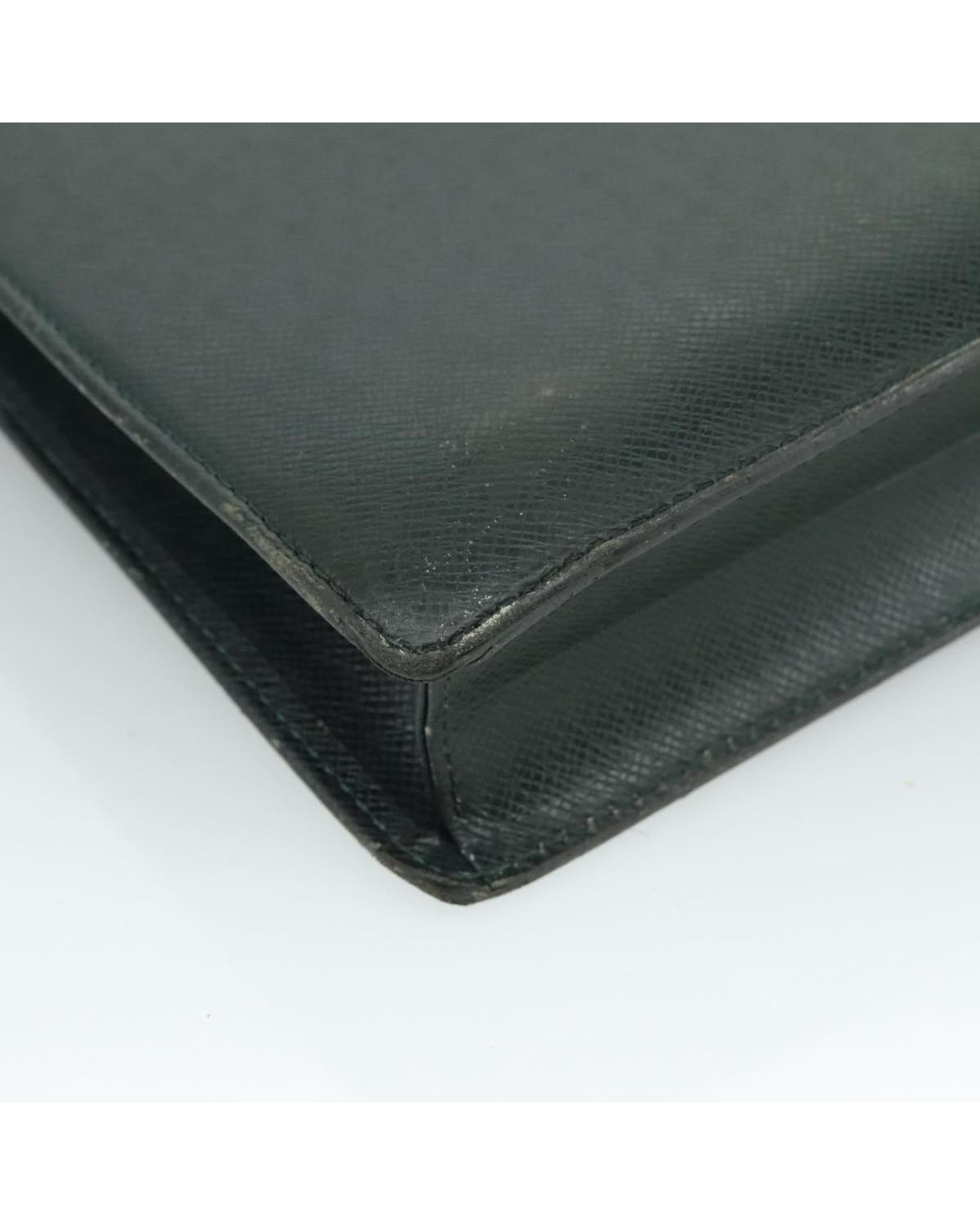 Premium Green Leather Attache Case with Secure Lock - Perfect for Business Travel, Office & Professional Document Storage