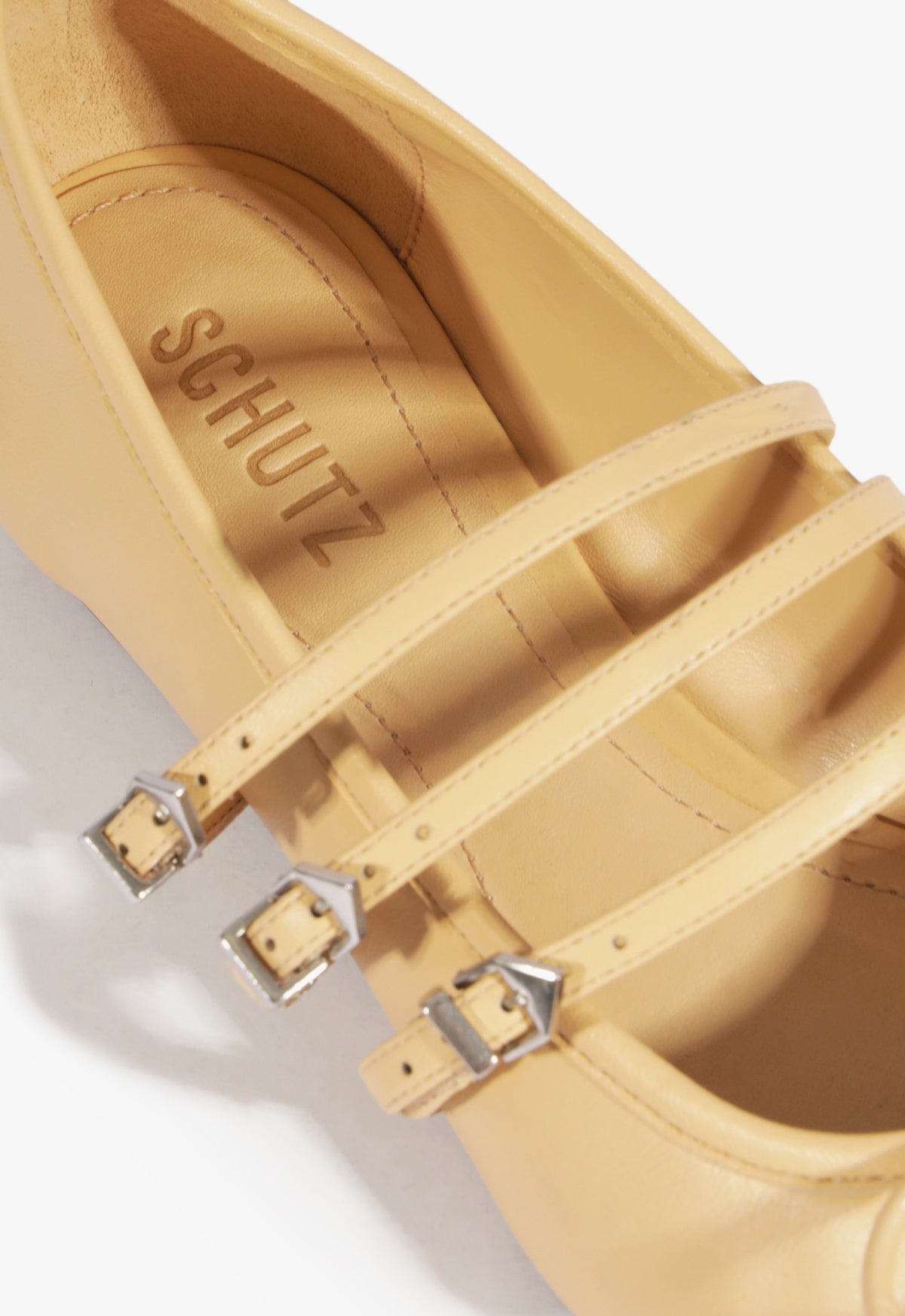 Arissa Beige Genuine Leather Ballet Flats for Women - Comfortable Slip-On Shoes for Work, Travel & Everyday Wear