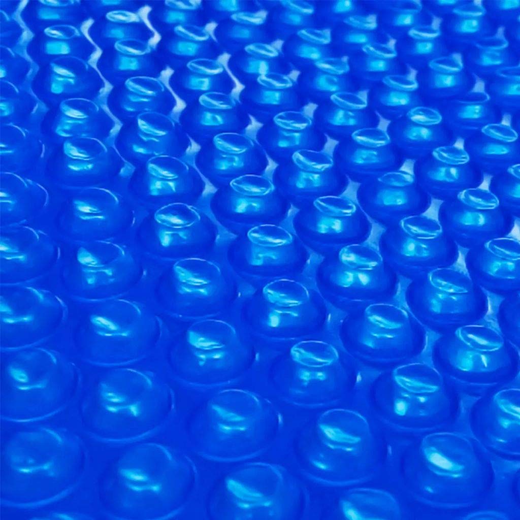FAMIROSA 216 x 108 Inch Blue Rectangular Solar Pool Cover - Heat Retaining Blanket for In-Ground & Above-Ground Pools, Floating PE Film with Air Chambers - Perfect for Summer Swimming, Winter Protection & Energy Savings