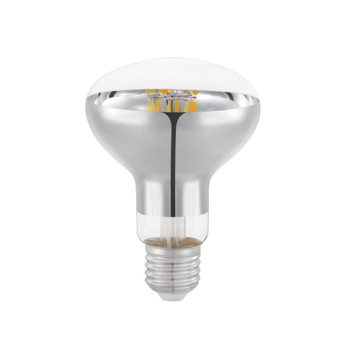 8W R80 E27 Warm White Non-Dimmable Clear Glass LED Light Bulb - Perfect for Home, Office, and Restaurant Lighting