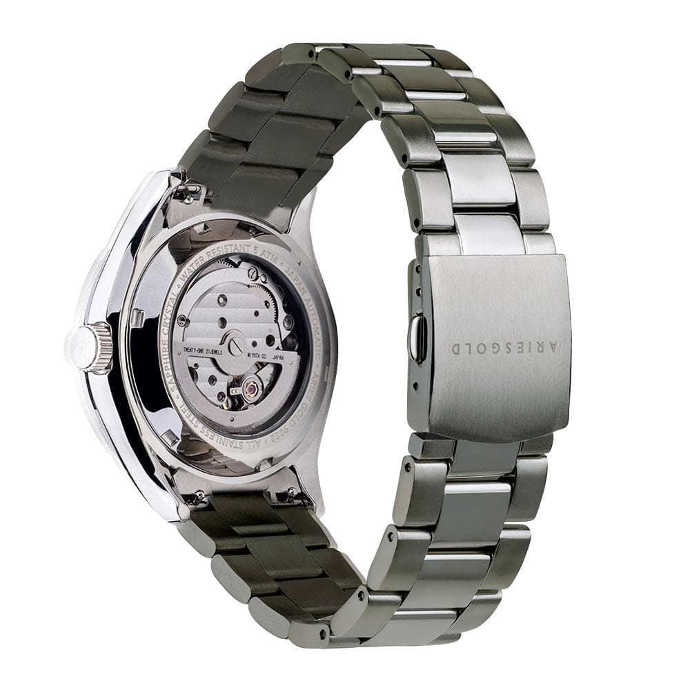 ARIES GOLD INSPIRA G 9022 S W Men's Luxury Stainless Steel Watch - Waterproof & Durable for Business, Casual & Formal Occasions