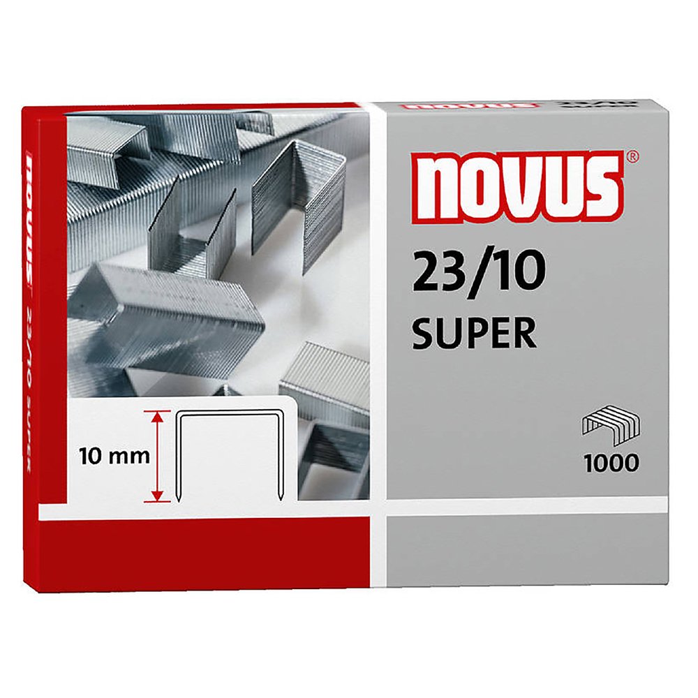 23/10 Super Staples (Box of 1000) - Heavy Duty Staples for Office, Home & School Use - Perfect for Staplers, Paper Fastening & Document Organization